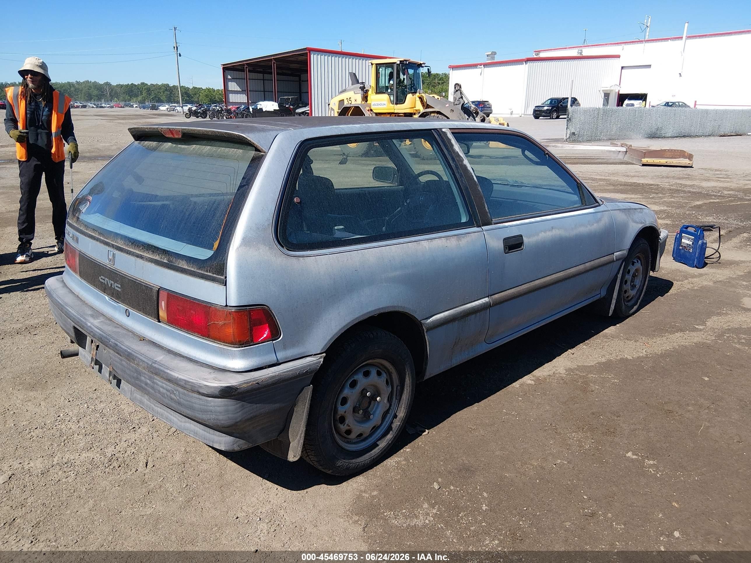 1990 Honda Civic   Light Blue vin: 2HGED6343LH505088