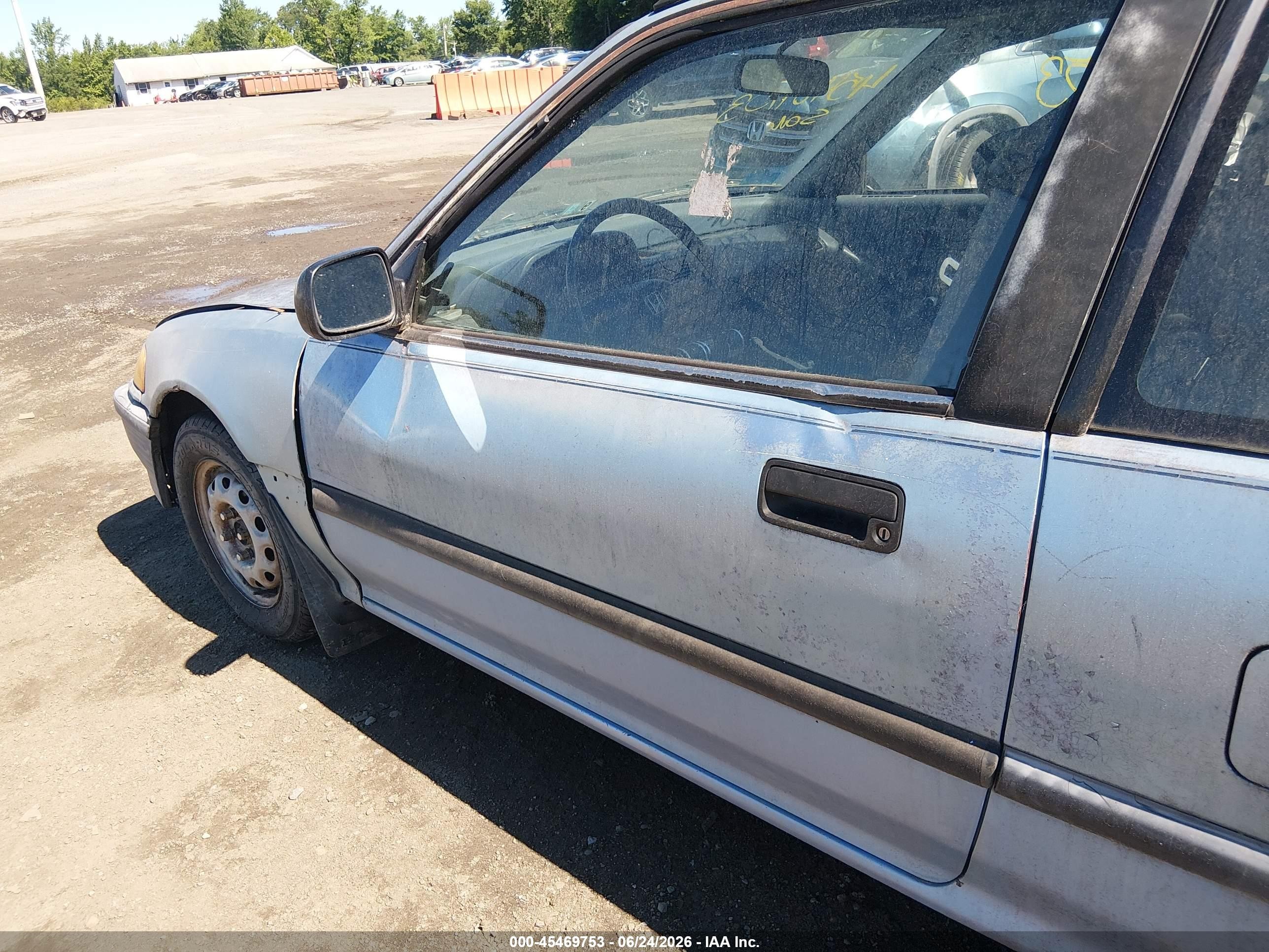 1990 Honda Civic   Light Blue vin: 2HGED6343LH505088