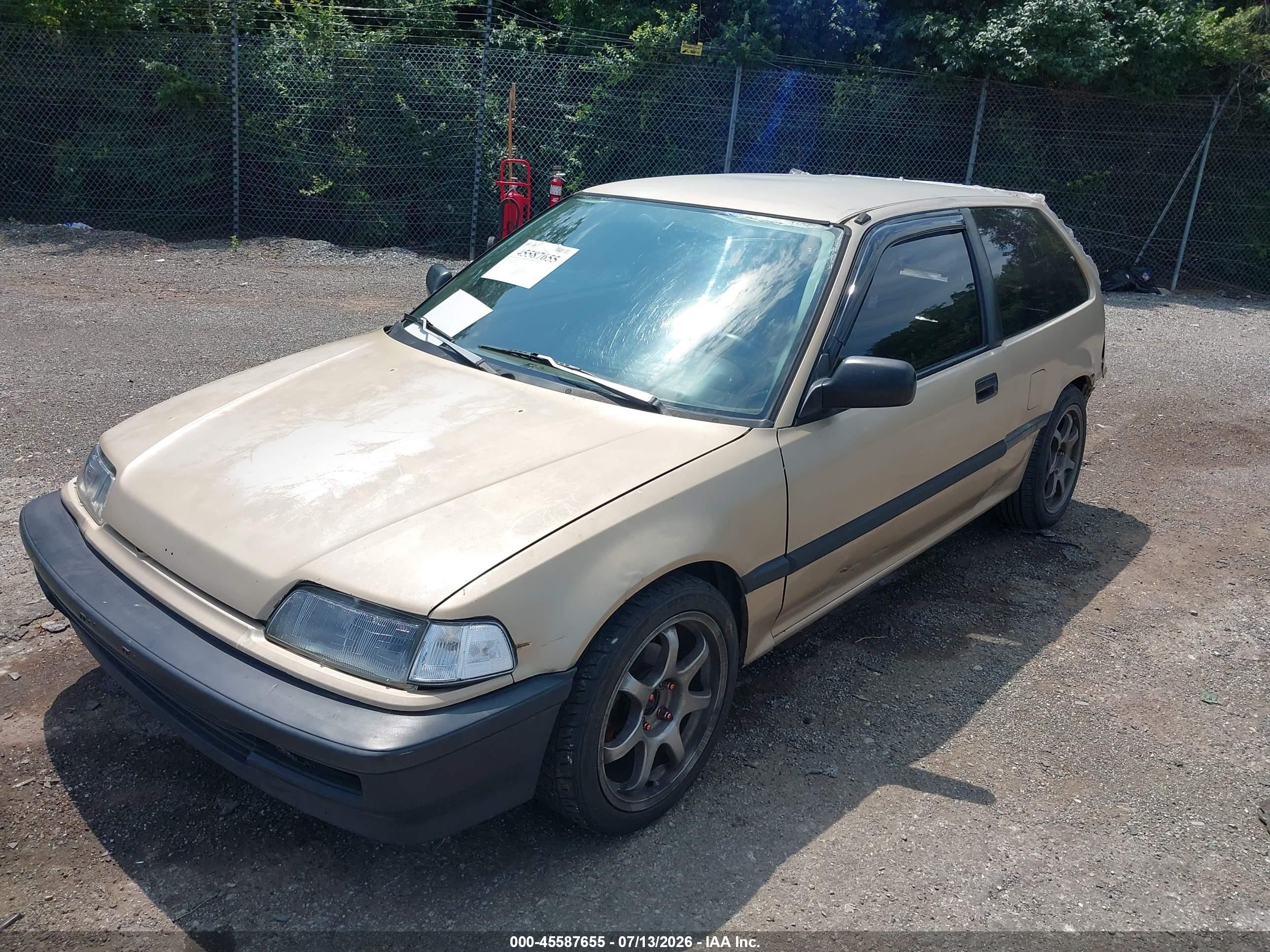 1990 Honda Civic   Gold vin: 2HGED6344LH565798
