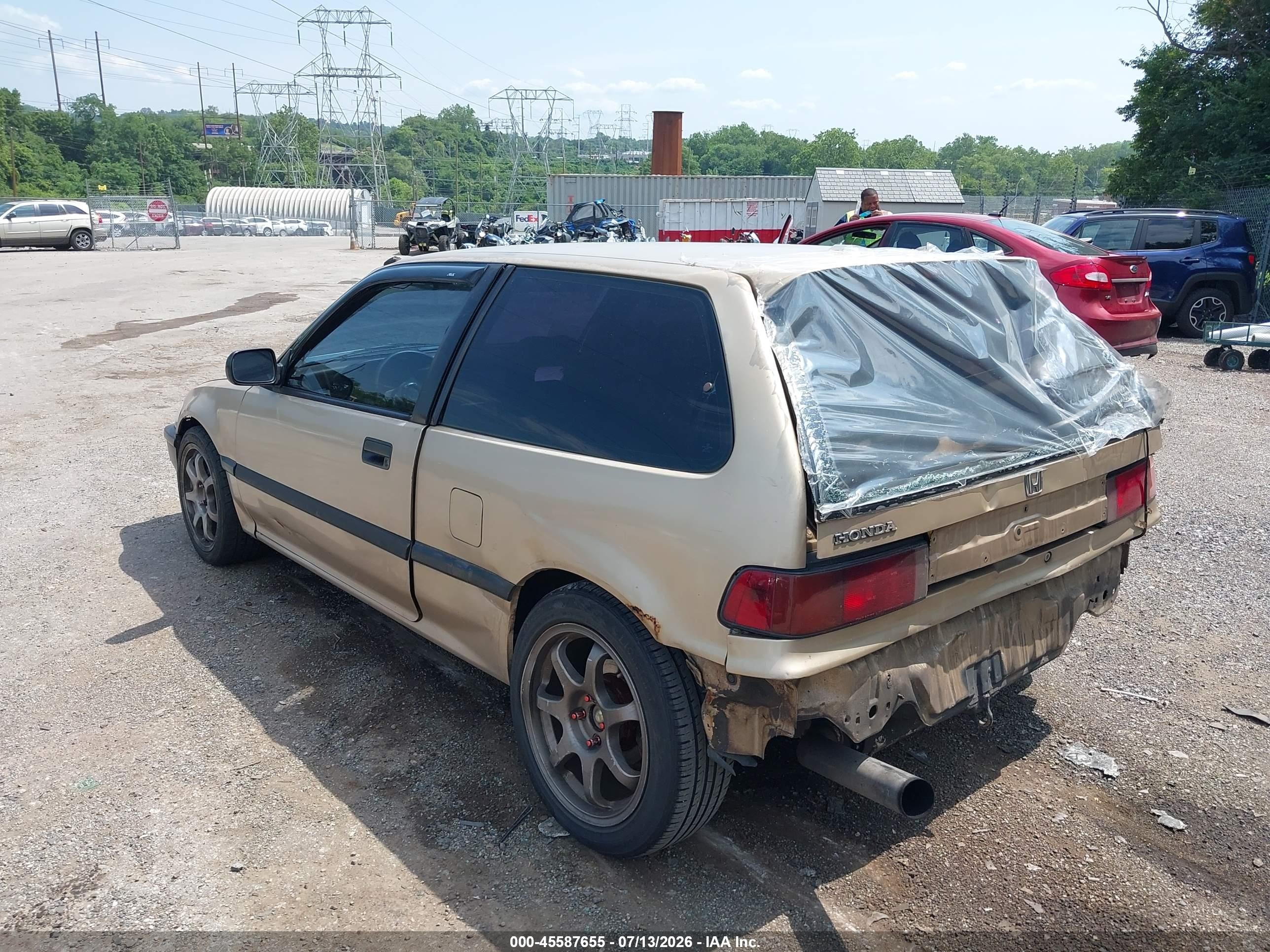 1990 Honda Civic   Gold vin: 2HGED6344LH565798