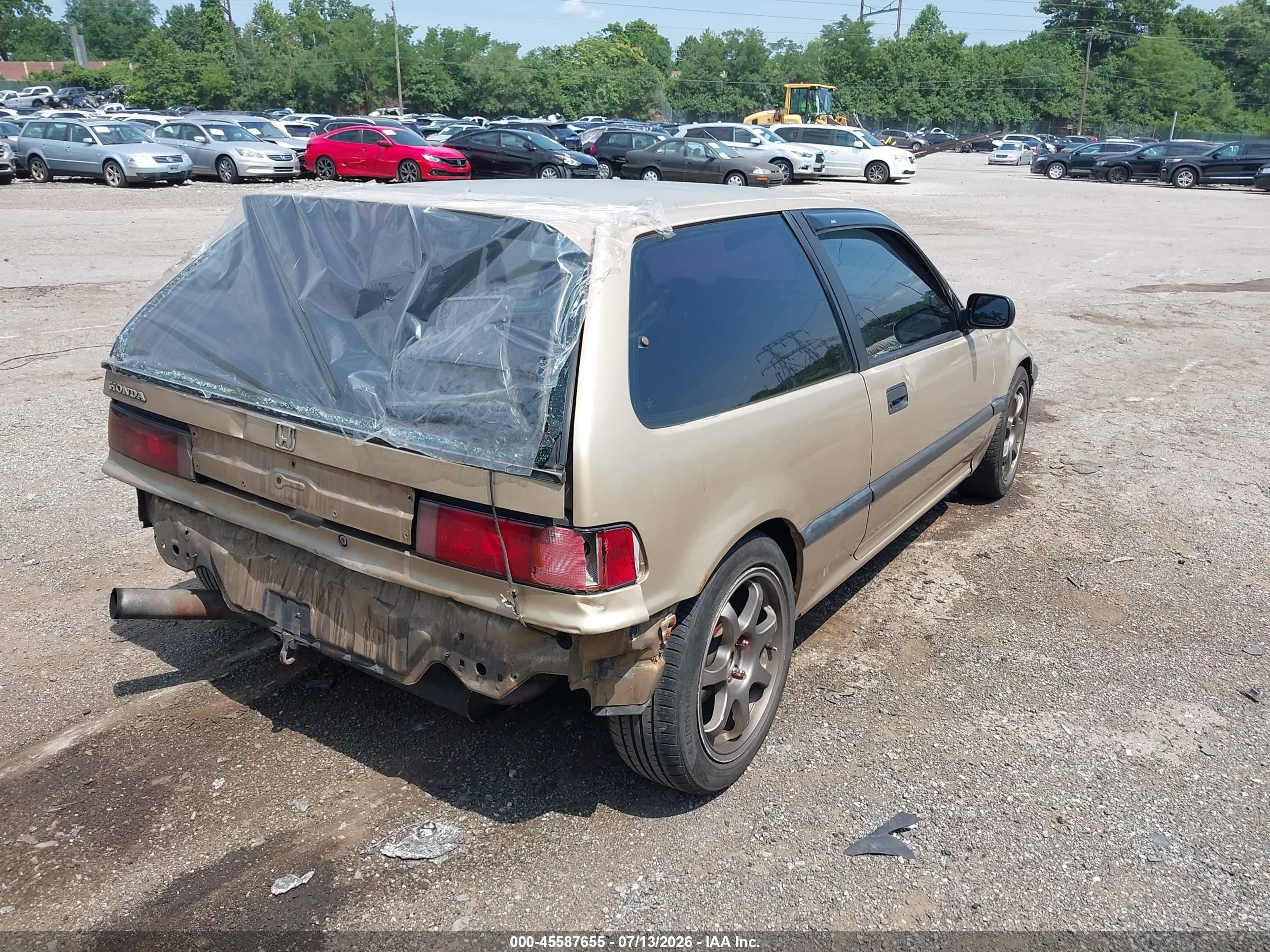 1990 Honda Civic   Gold vin: 2HGED6344LH565798