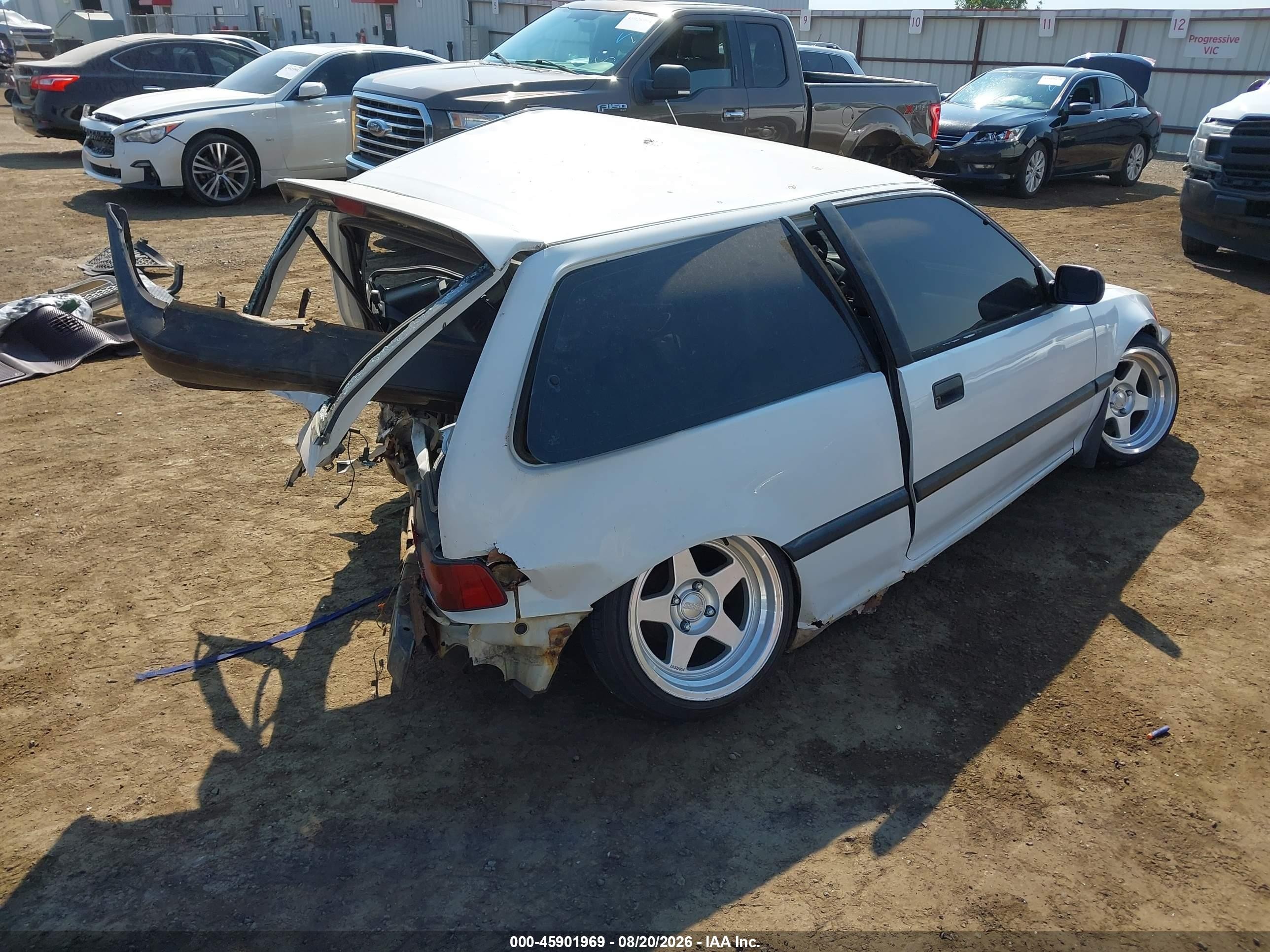 1991 Honda Civic   White vin: 2HGED6344MH505831