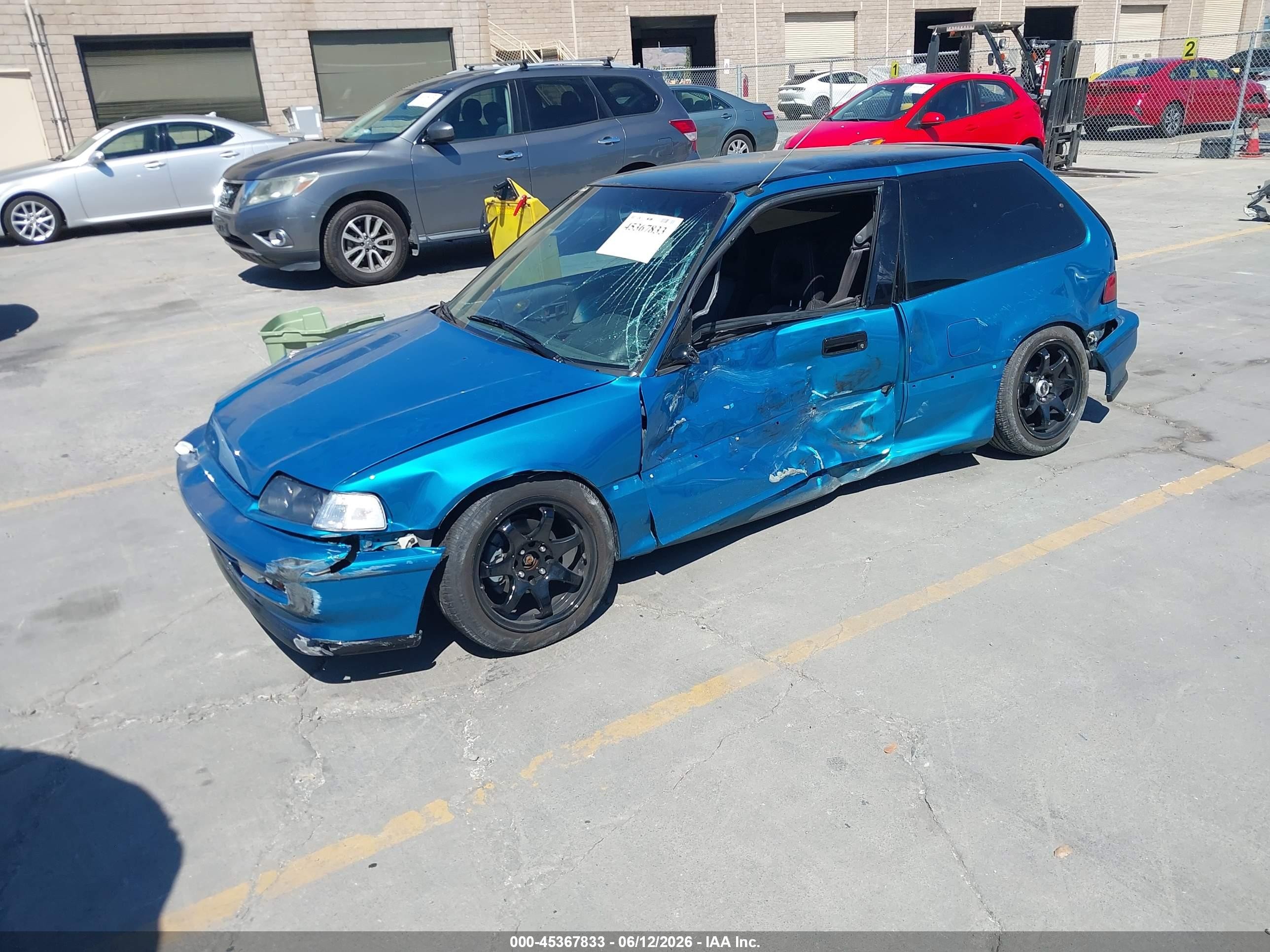 1991 Honda Civic Dx Light Blue vin: 2HGED6354MH559915
