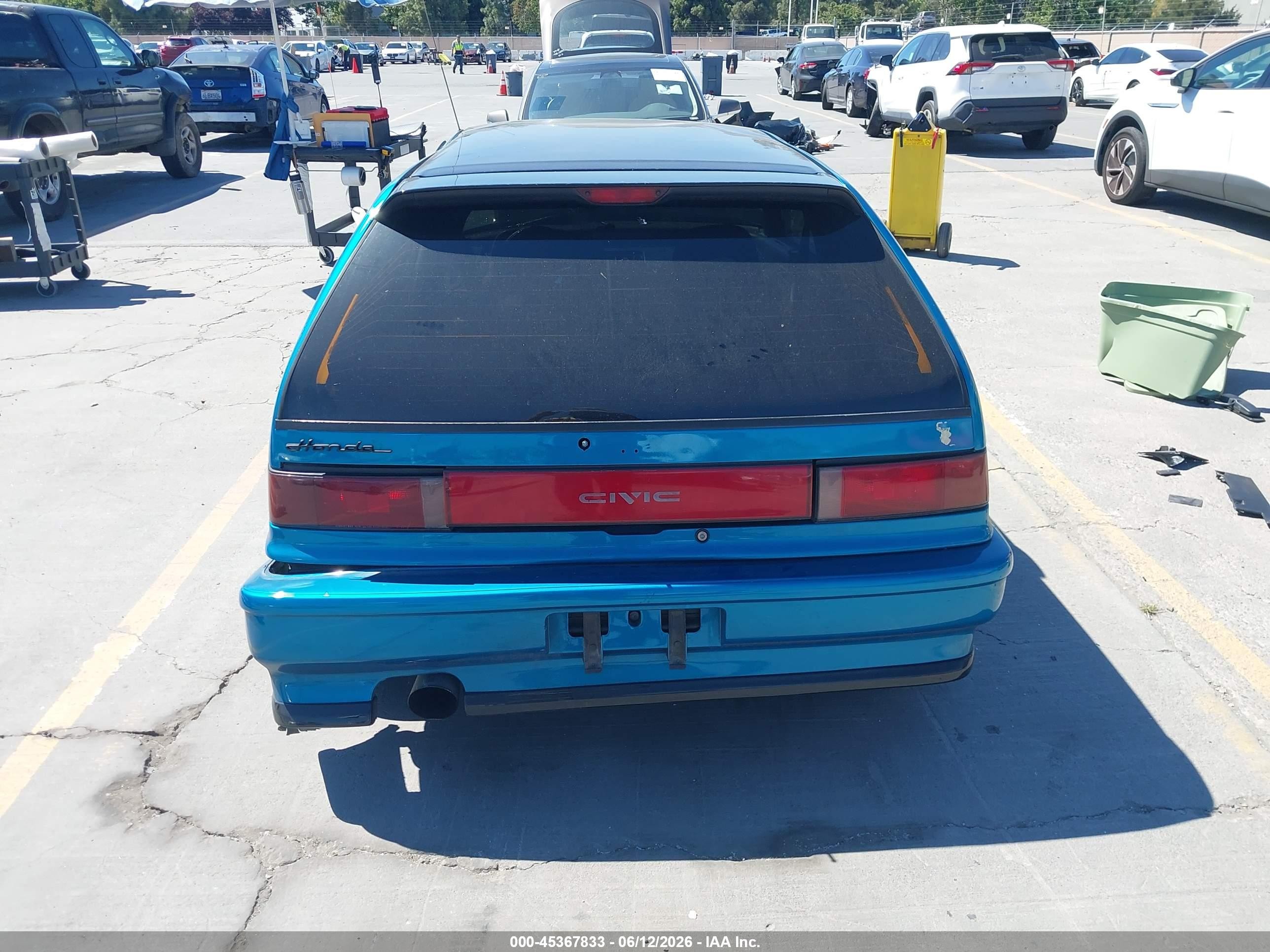 1991 Honda Civic Dx Light Blue vin: 2HGED6354MH559915