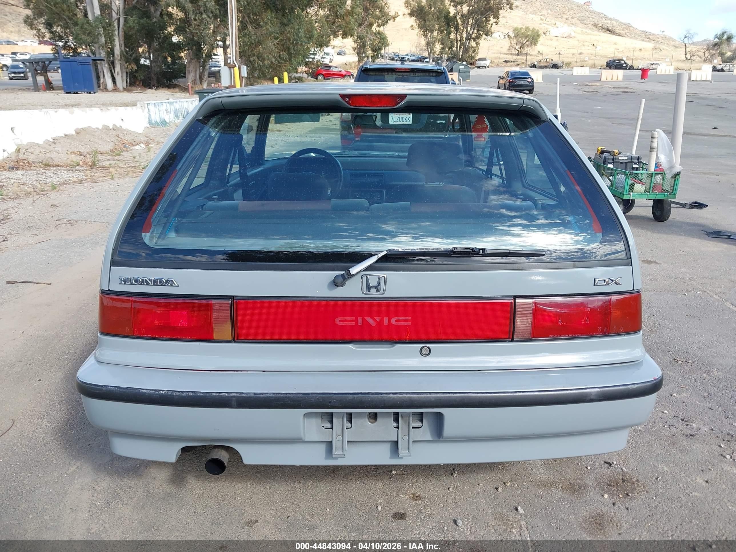 1991 Honda Civic Dx Gray vin: 2HGED6451MH585449