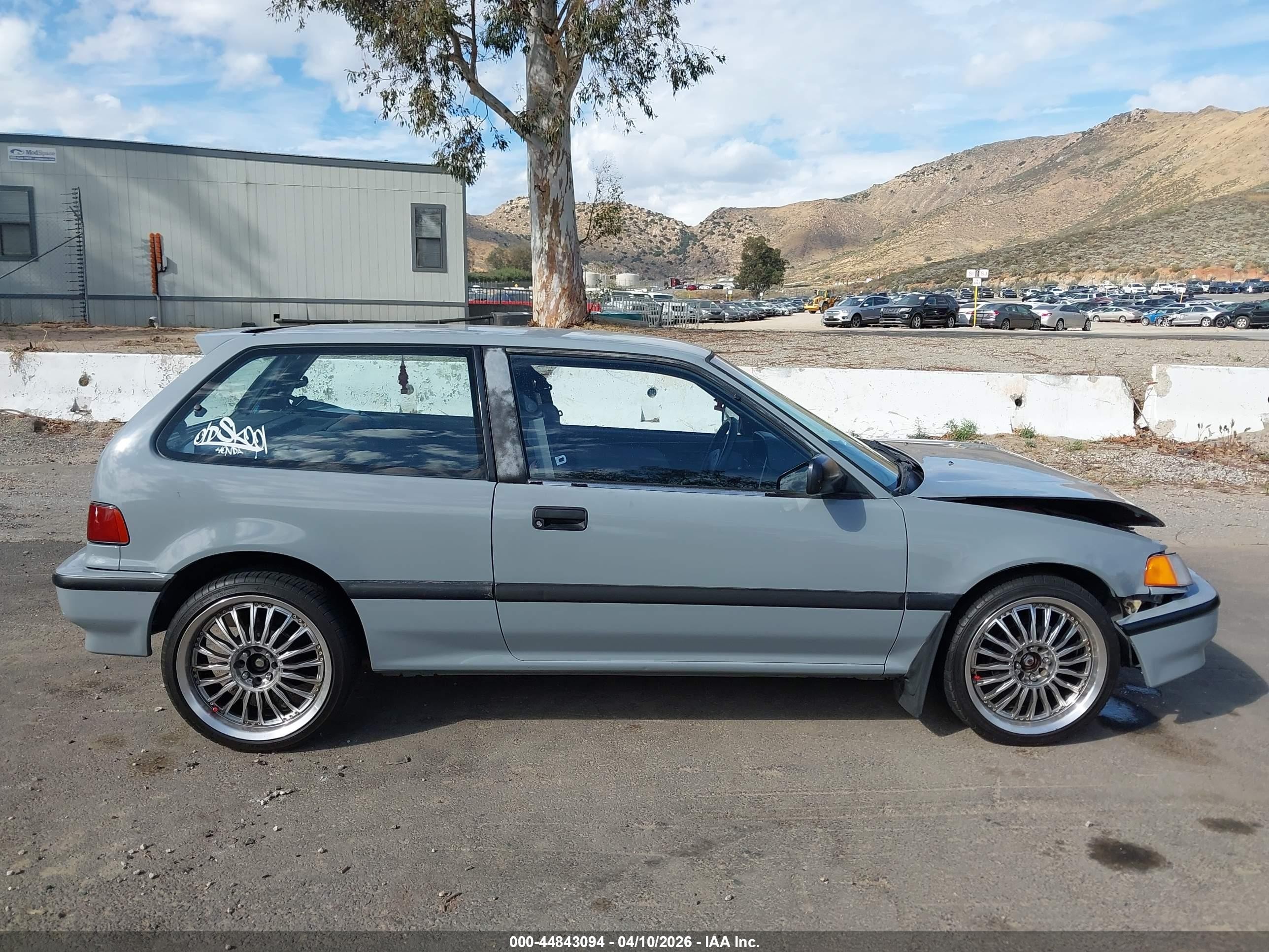1991 Honda Civic Dx Gray vin: 2HGED6451MH585449
