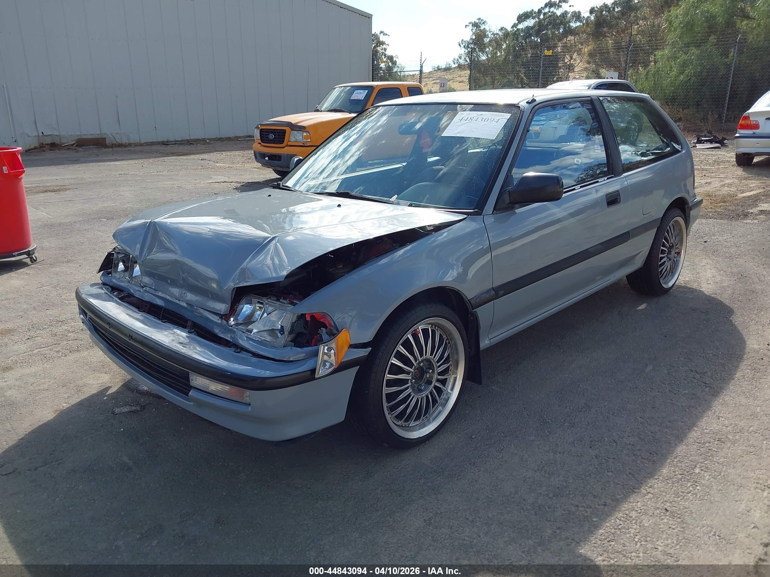 1991 Honda Civic Dx Gray vin: 2HGED6451MH585449