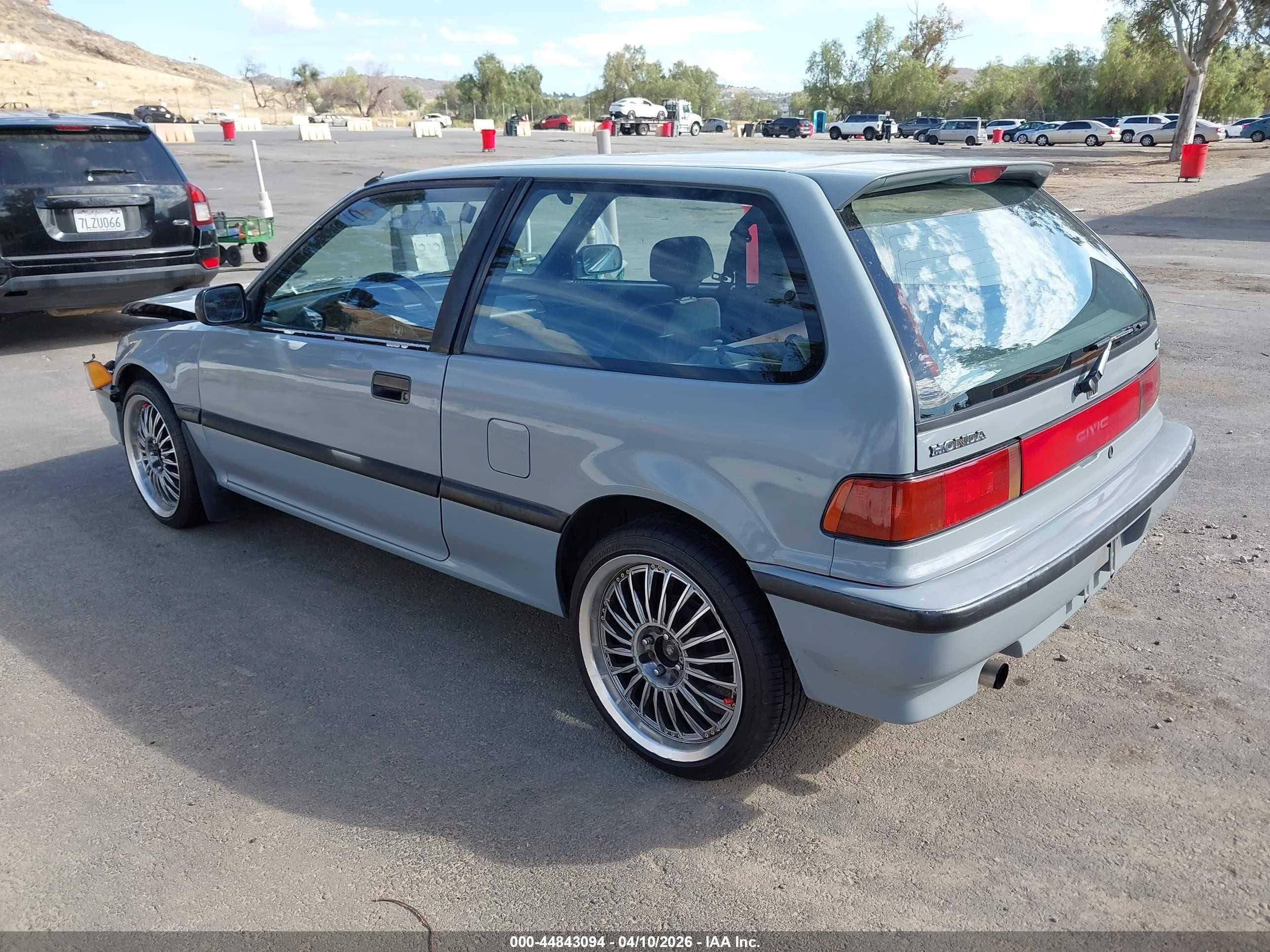 1991 Honda Civic Dx Gray vin: 2HGED6451MH585449