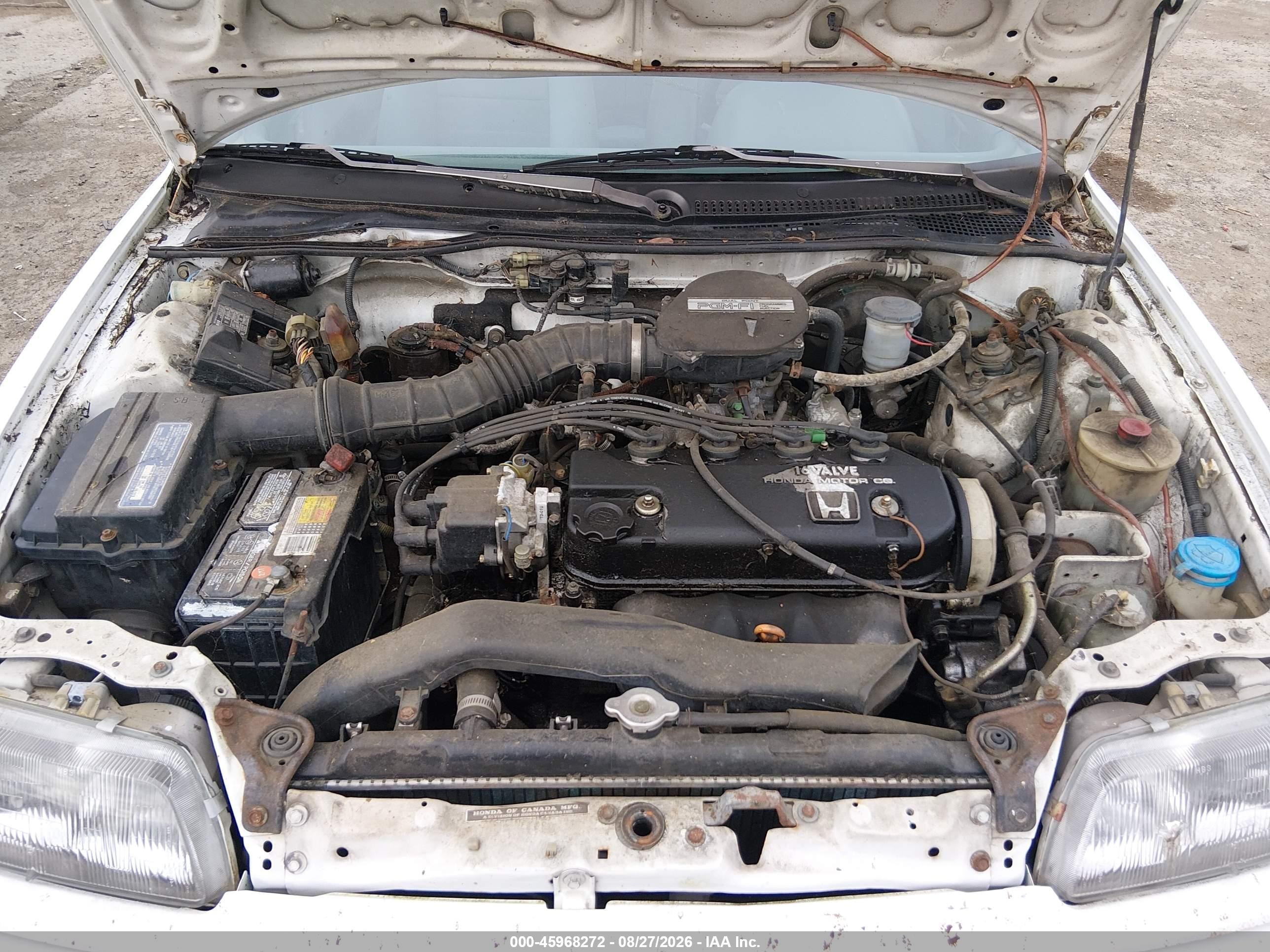 1991 Honda Civic Dx White vin: 2HGED6455MH548694