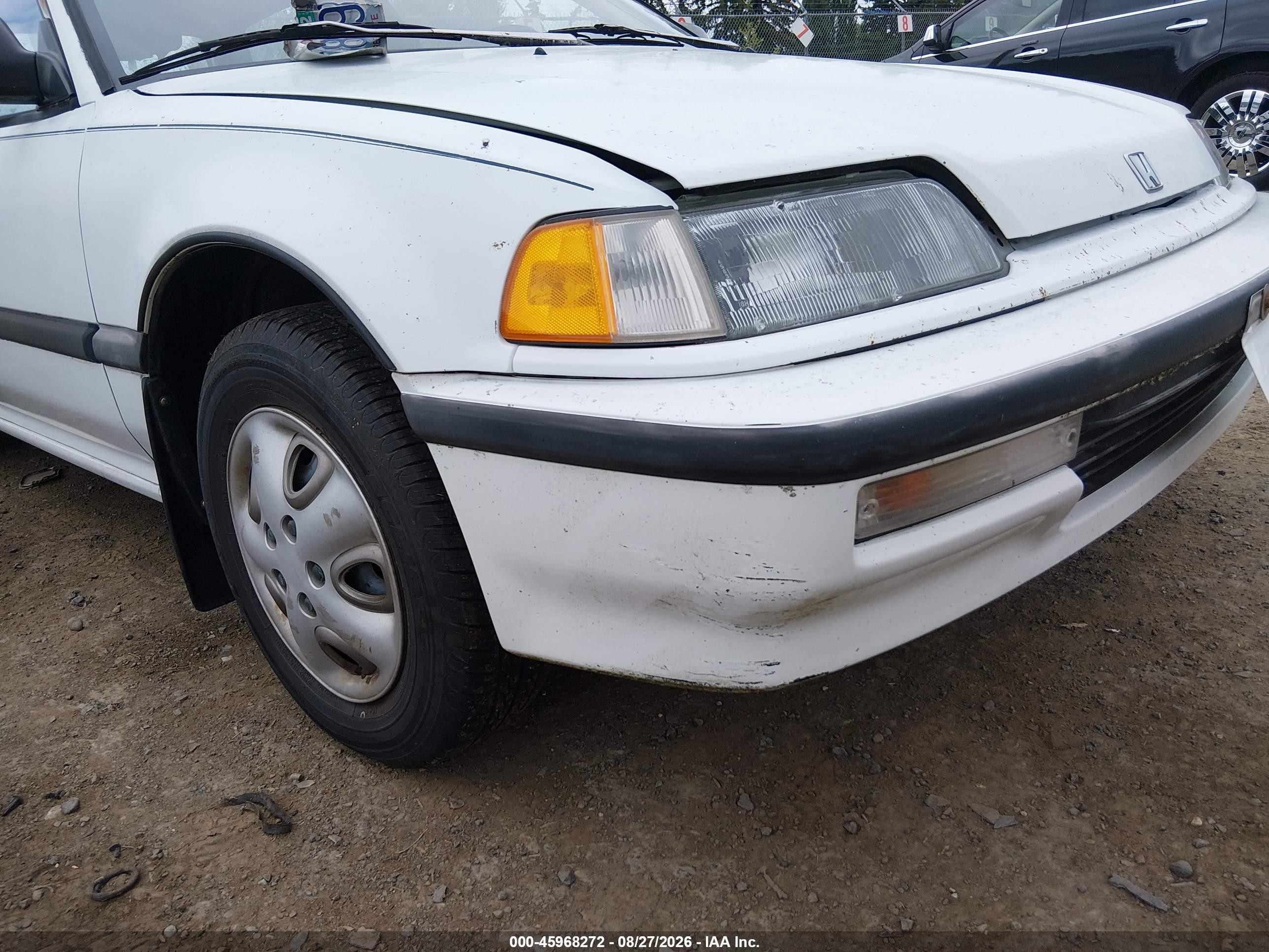 1991 Honda Civic Dx White vin: 2HGED6455MH548694