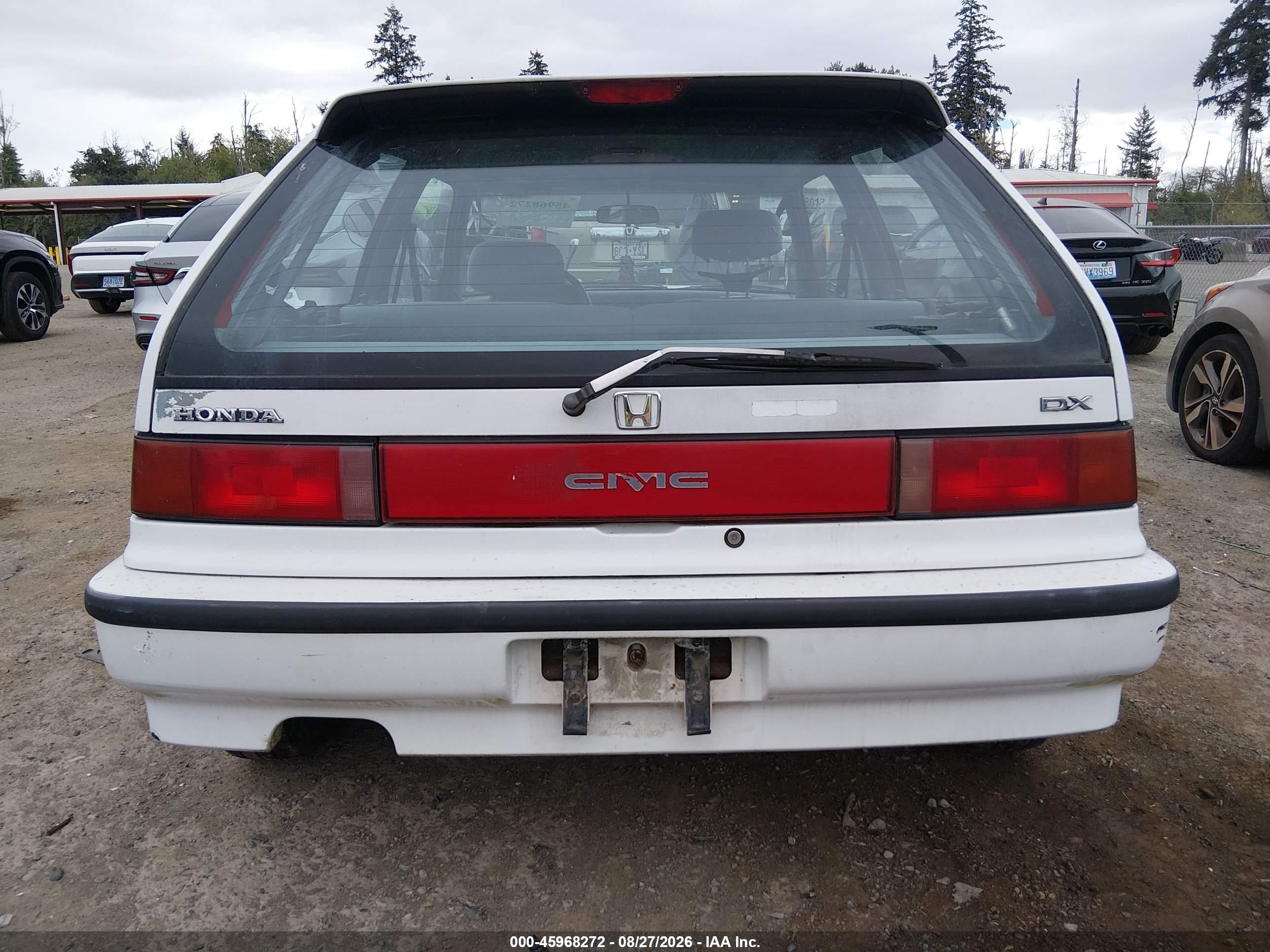 1991 Honda Civic Dx White vin: 2HGED6455MH548694