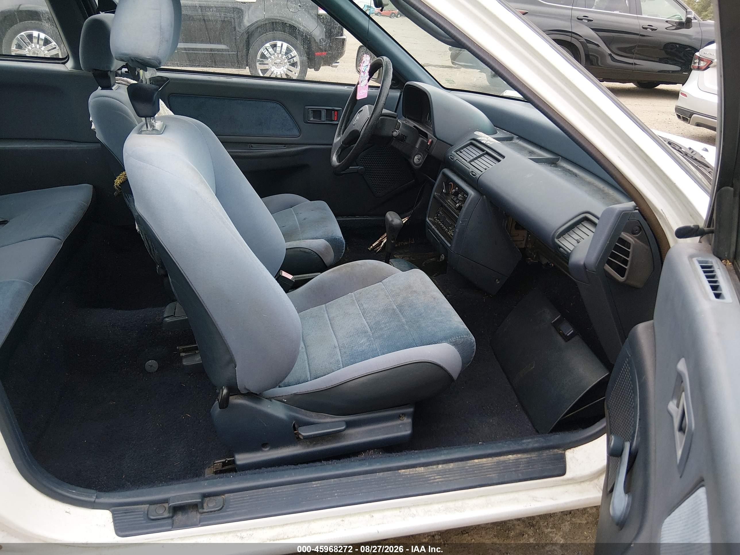 1991 Honda Civic Dx White vin: 2HGED6455MH548694