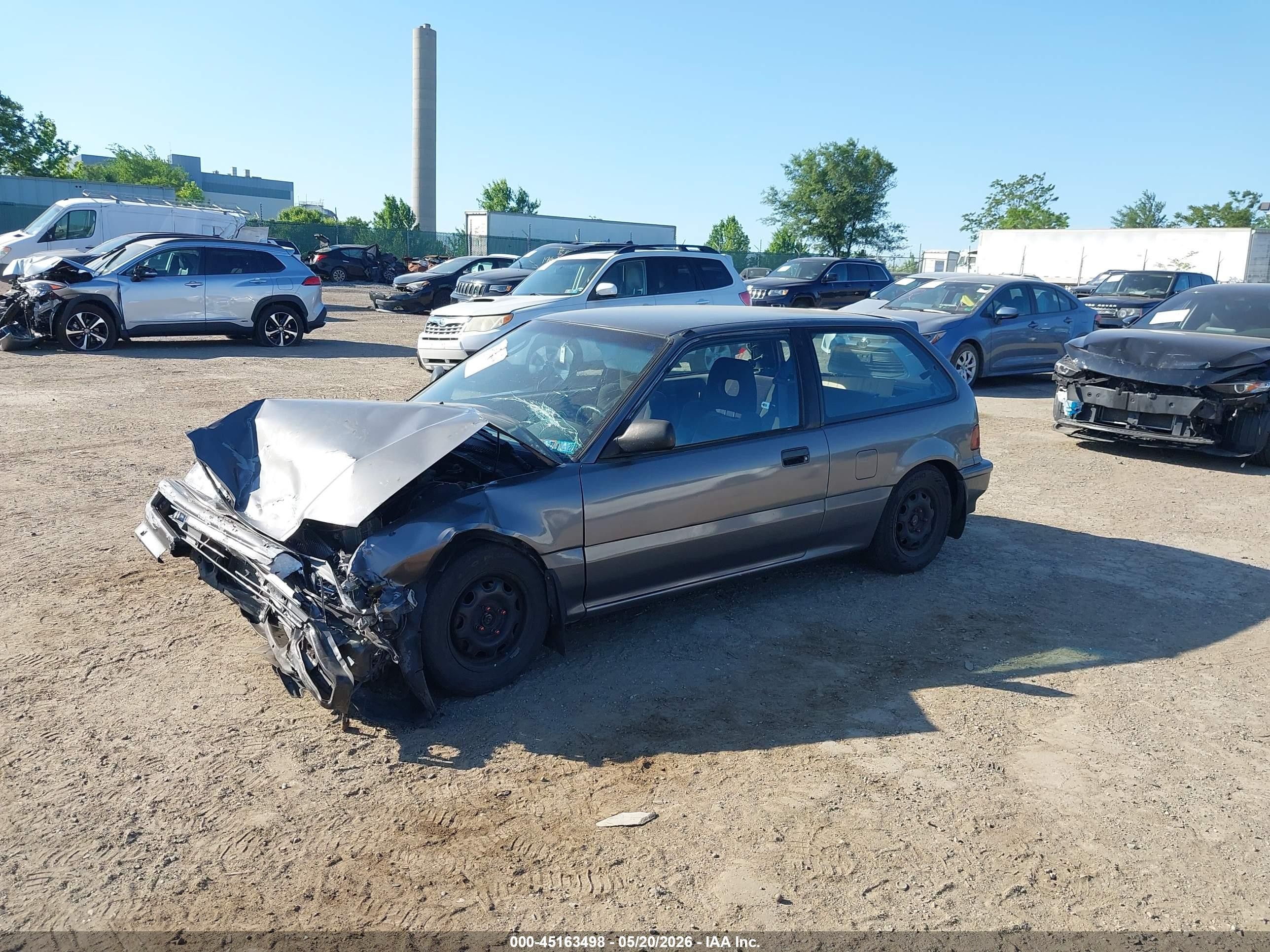 1991 Honda Civic Dx Gray vin: 2HGED6457MH571006
