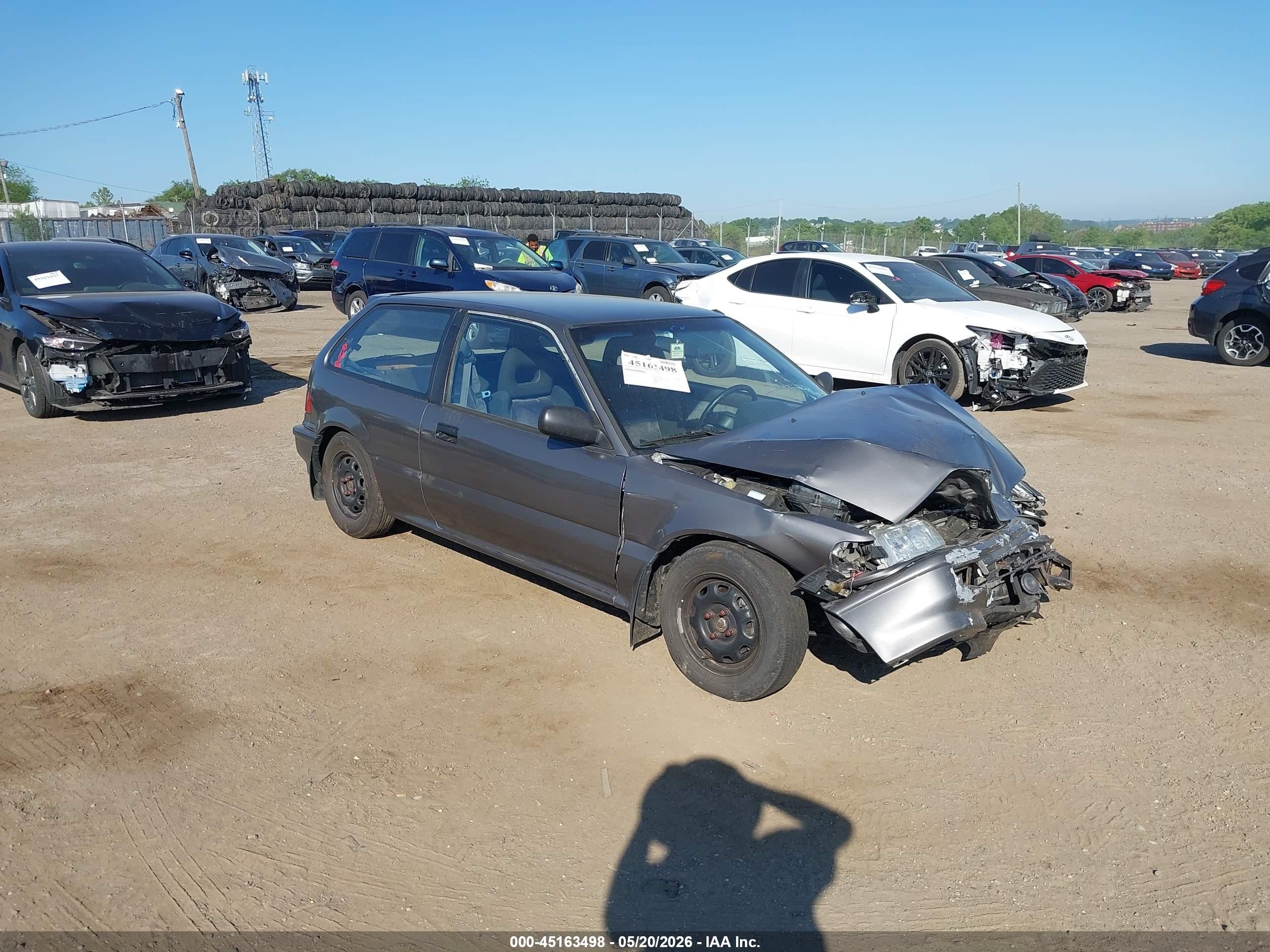 1991 Honda Civic Dx Gray vin: 2HGED6457MH571006