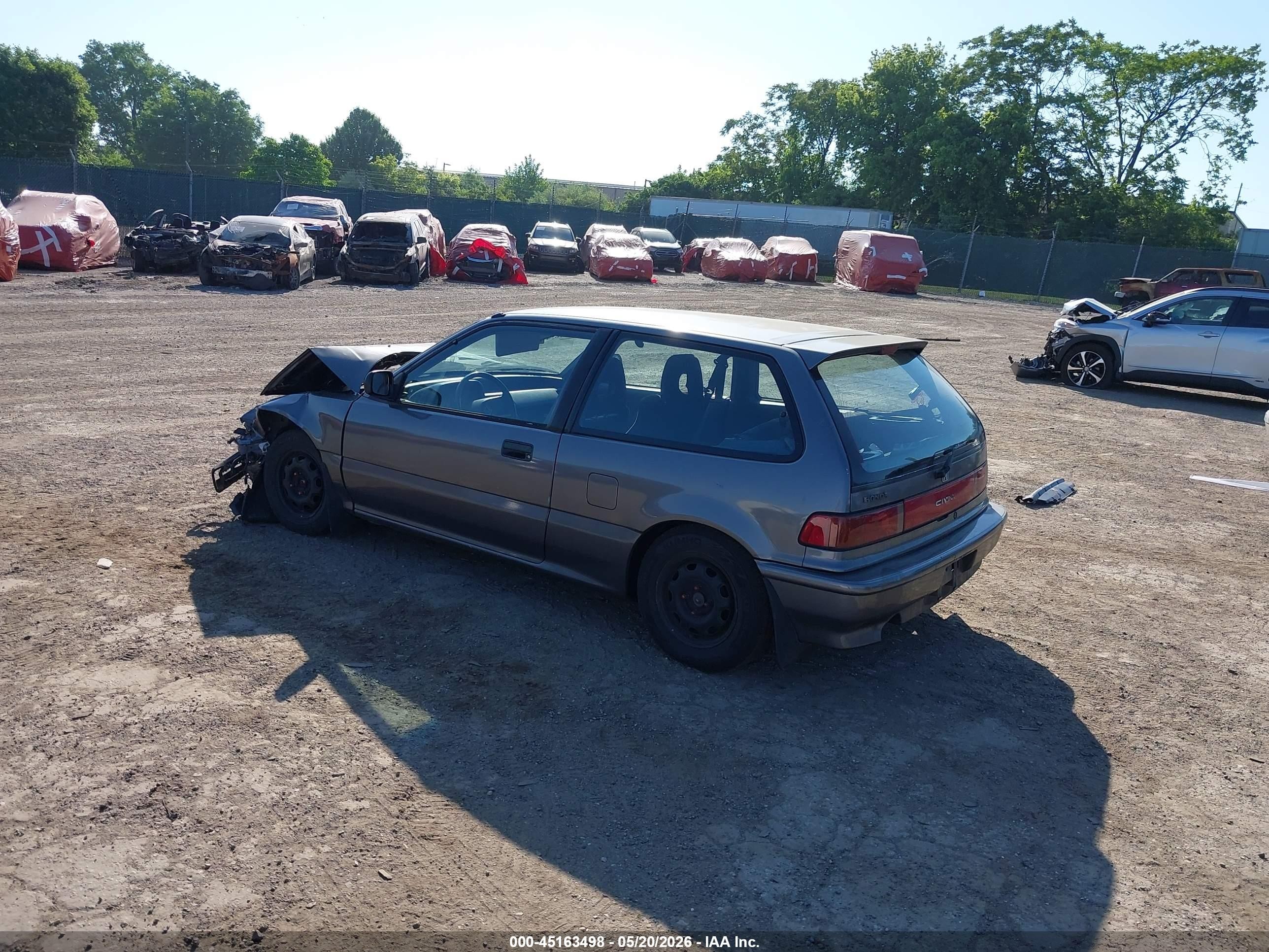 1991 Honda Civic Dx Gray vin: 2HGED6457MH571006