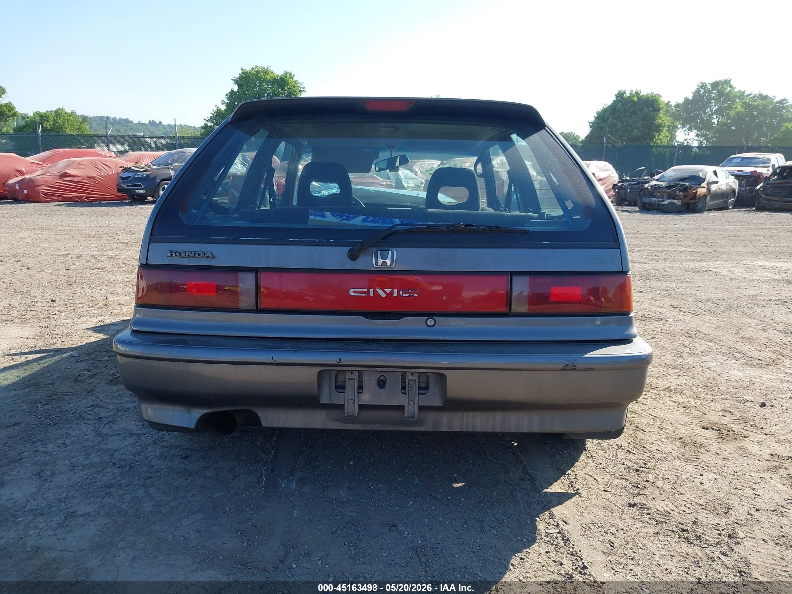 1991 Honda Civic Dx Gray vin: 2HGED6457MH571006