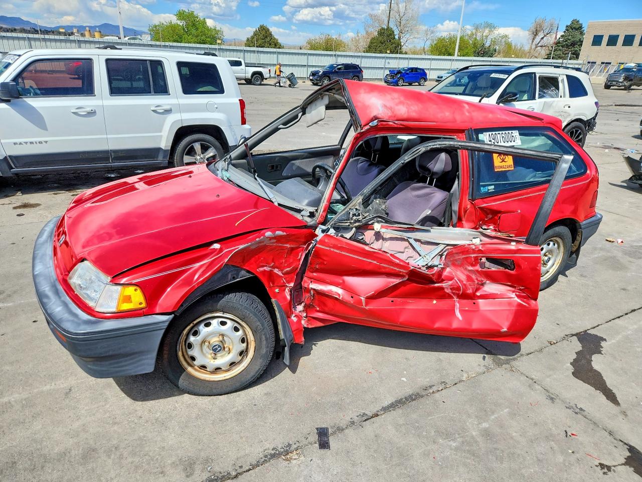 1988 Honda Civic Dx Red vin: 2HGED6459JH506086