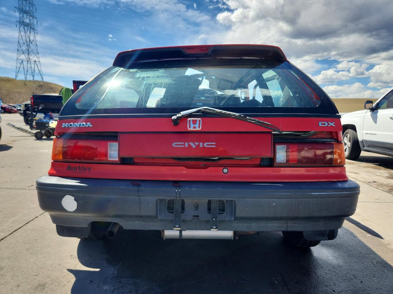 1988 Honda Civic Dx Red vin: 2HGED6459JH506086