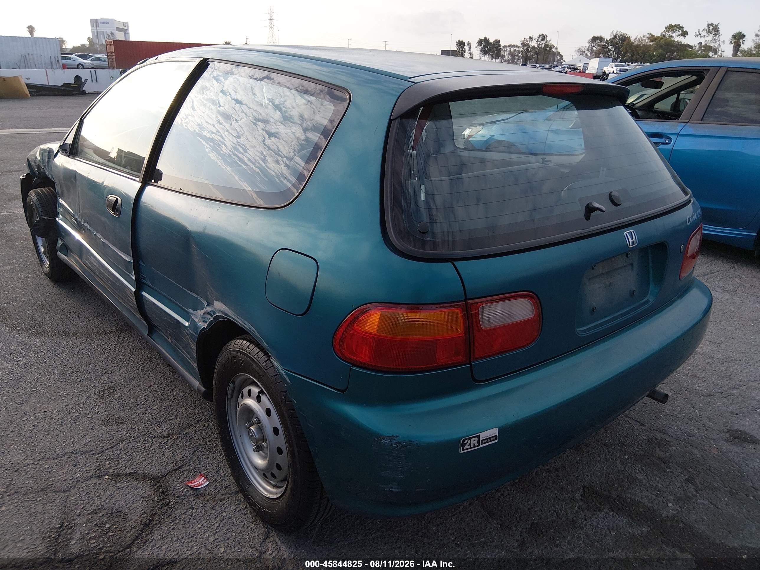 1995 Honda Civic Cx Teal vin: 2HGEH2356SH511584