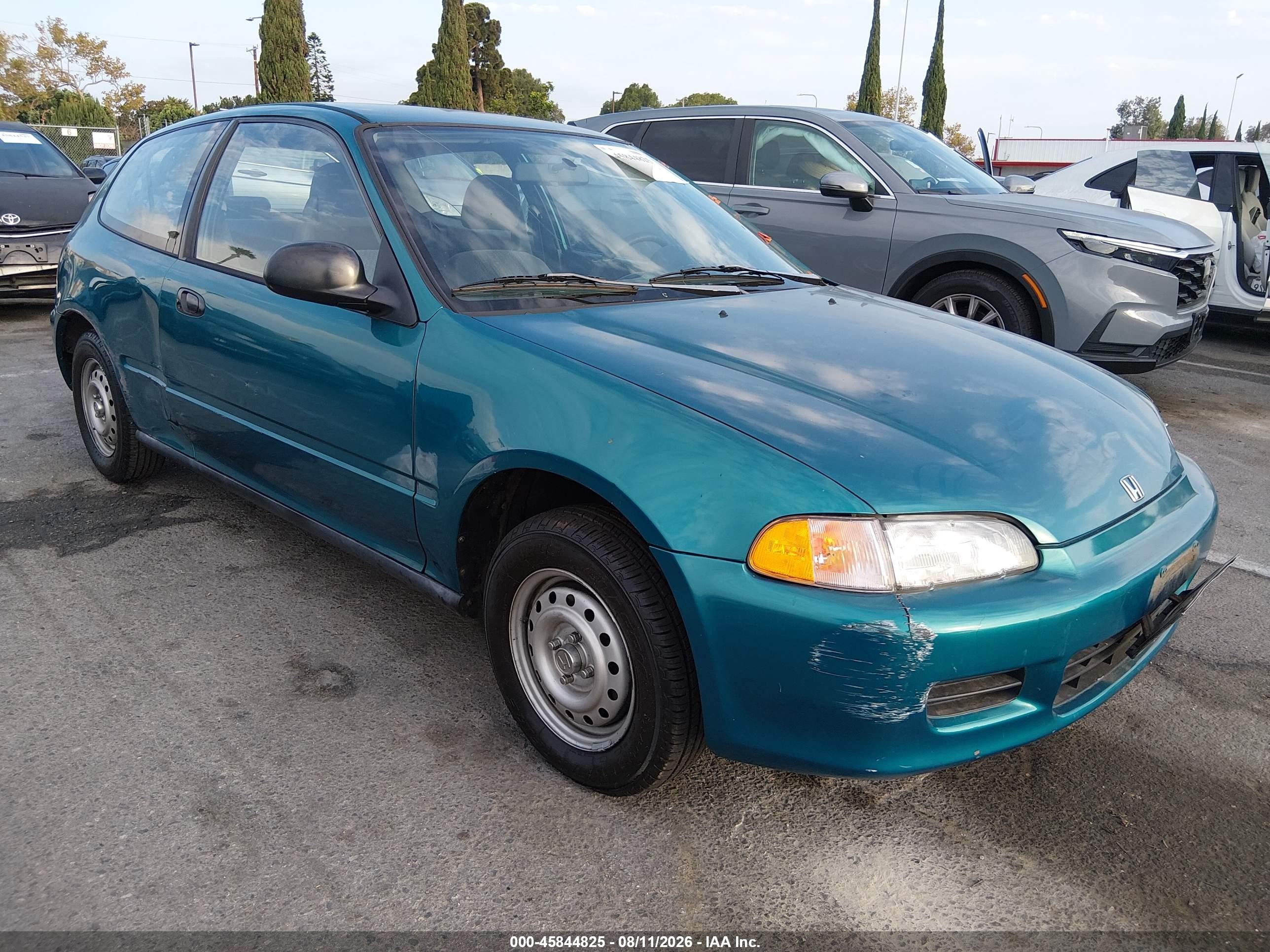 1995 Honda Civic Cx Teal vin: 2HGEH2356SH511584