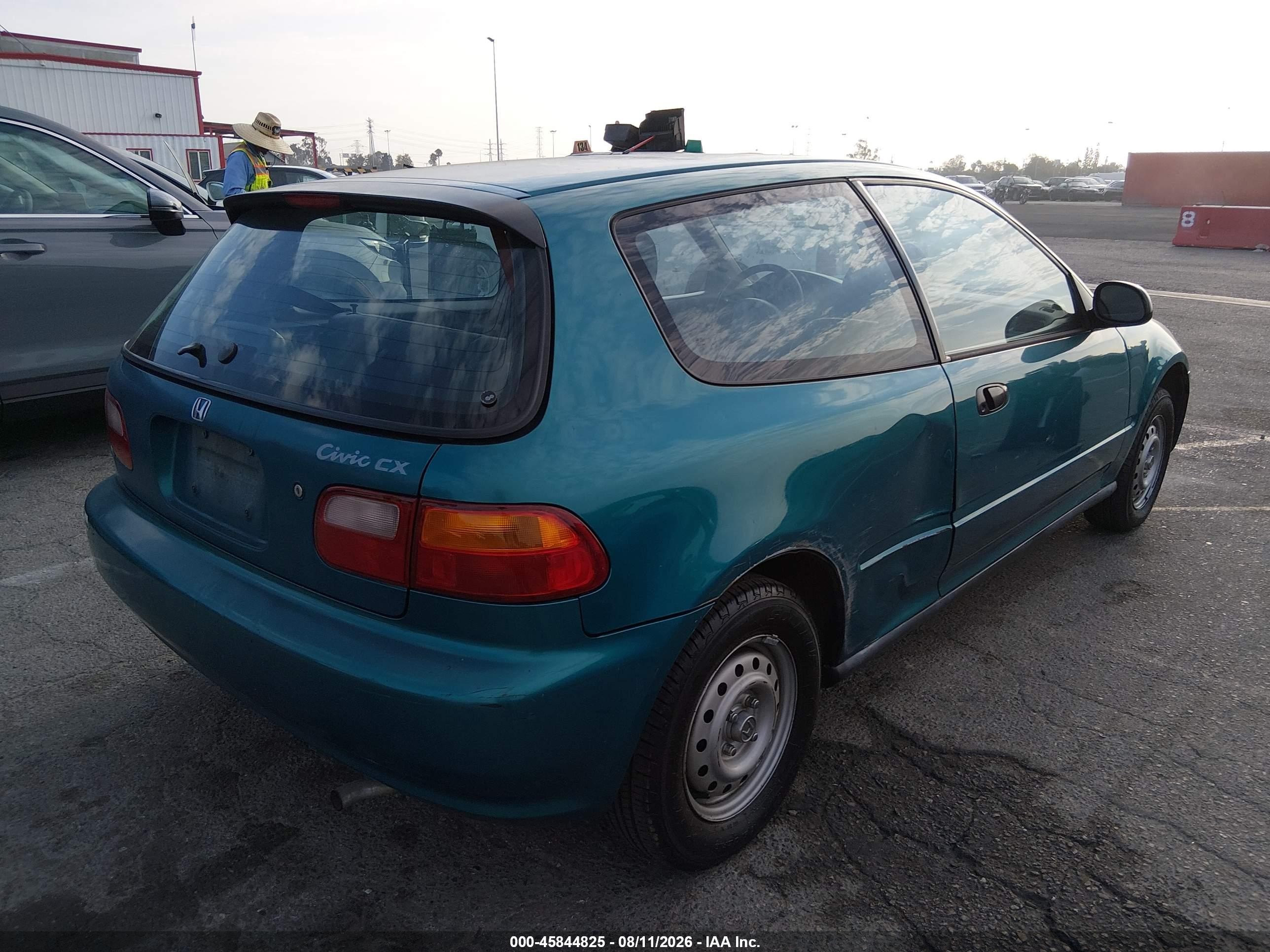 1995 Honda Civic Cx Teal vin: 2HGEH2356SH511584