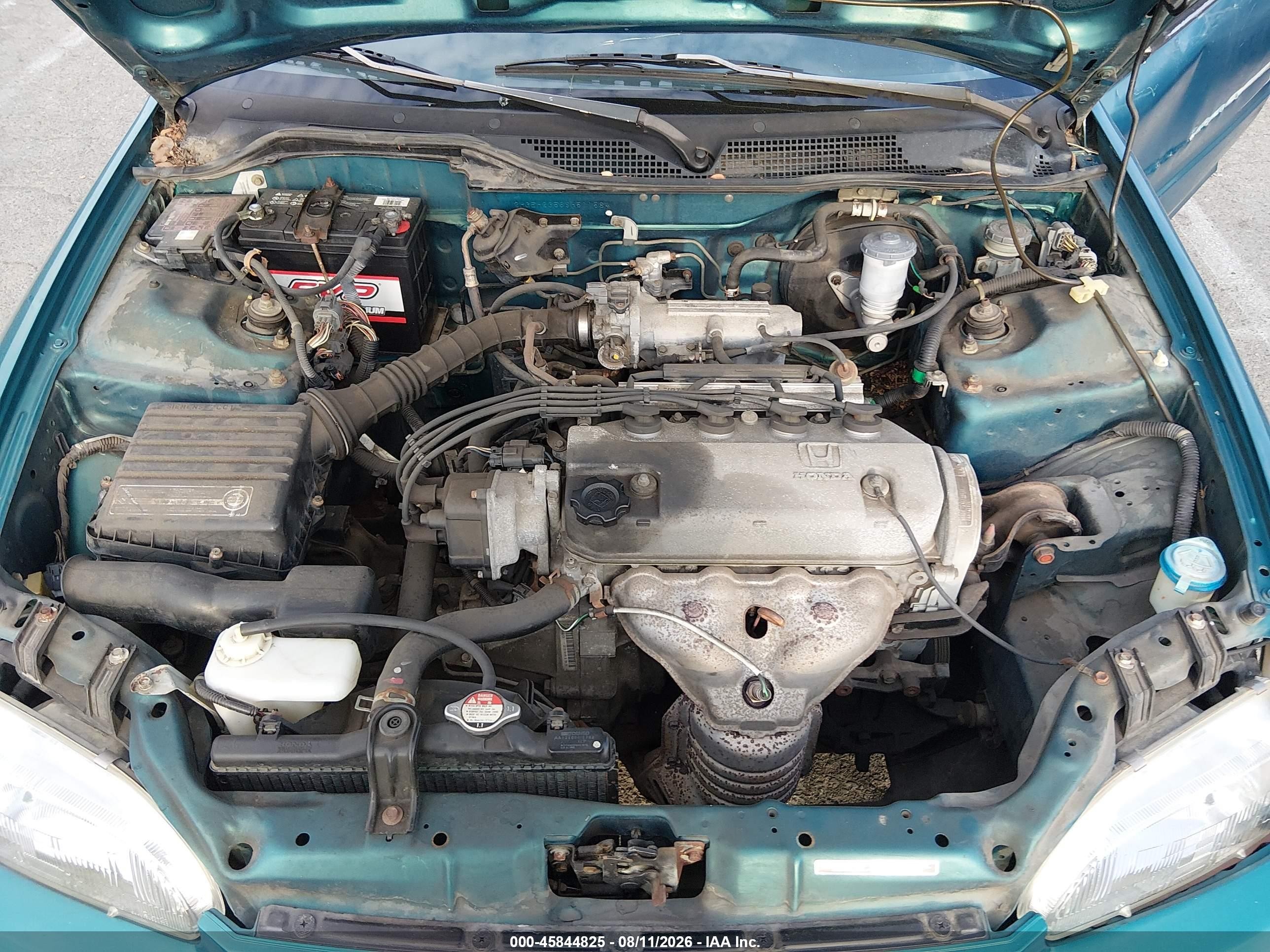 1995 Honda Civic Cx Teal vin: 2HGEH2356SH511584