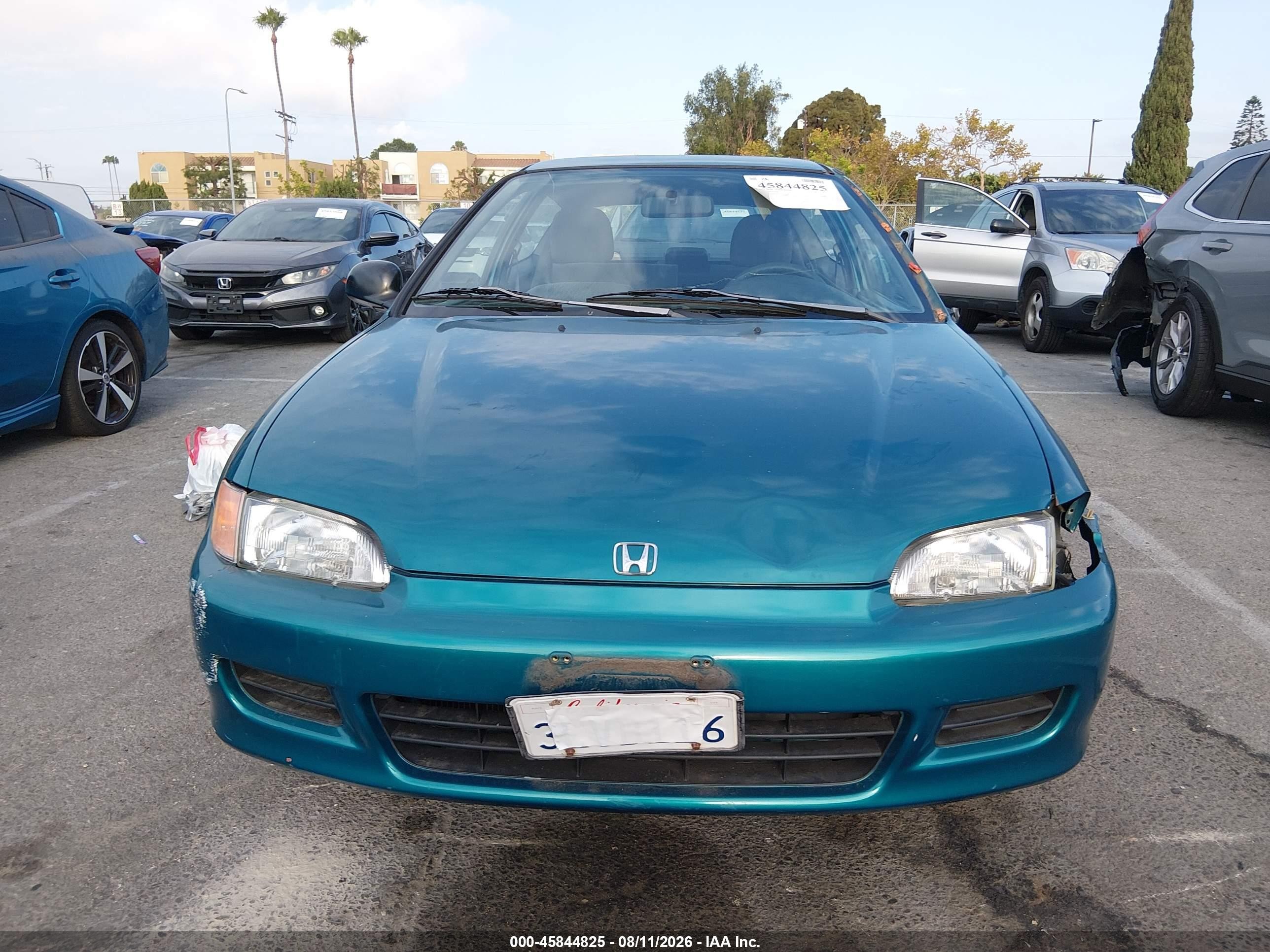 1995 Honda Civic Cx Teal vin: 2HGEH2356SH511584