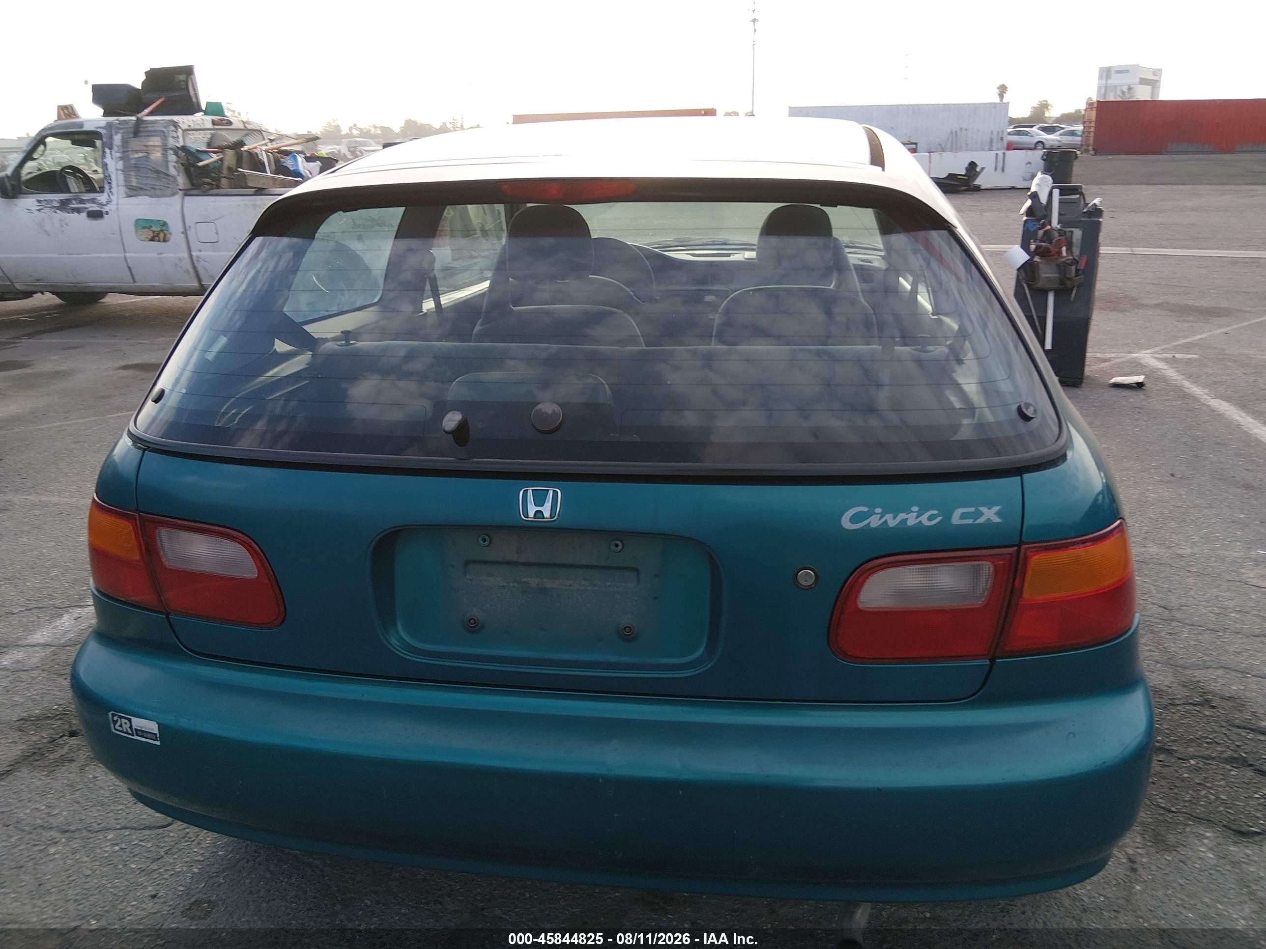1995 Honda Civic Cx Teal vin: 2HGEH2356SH511584