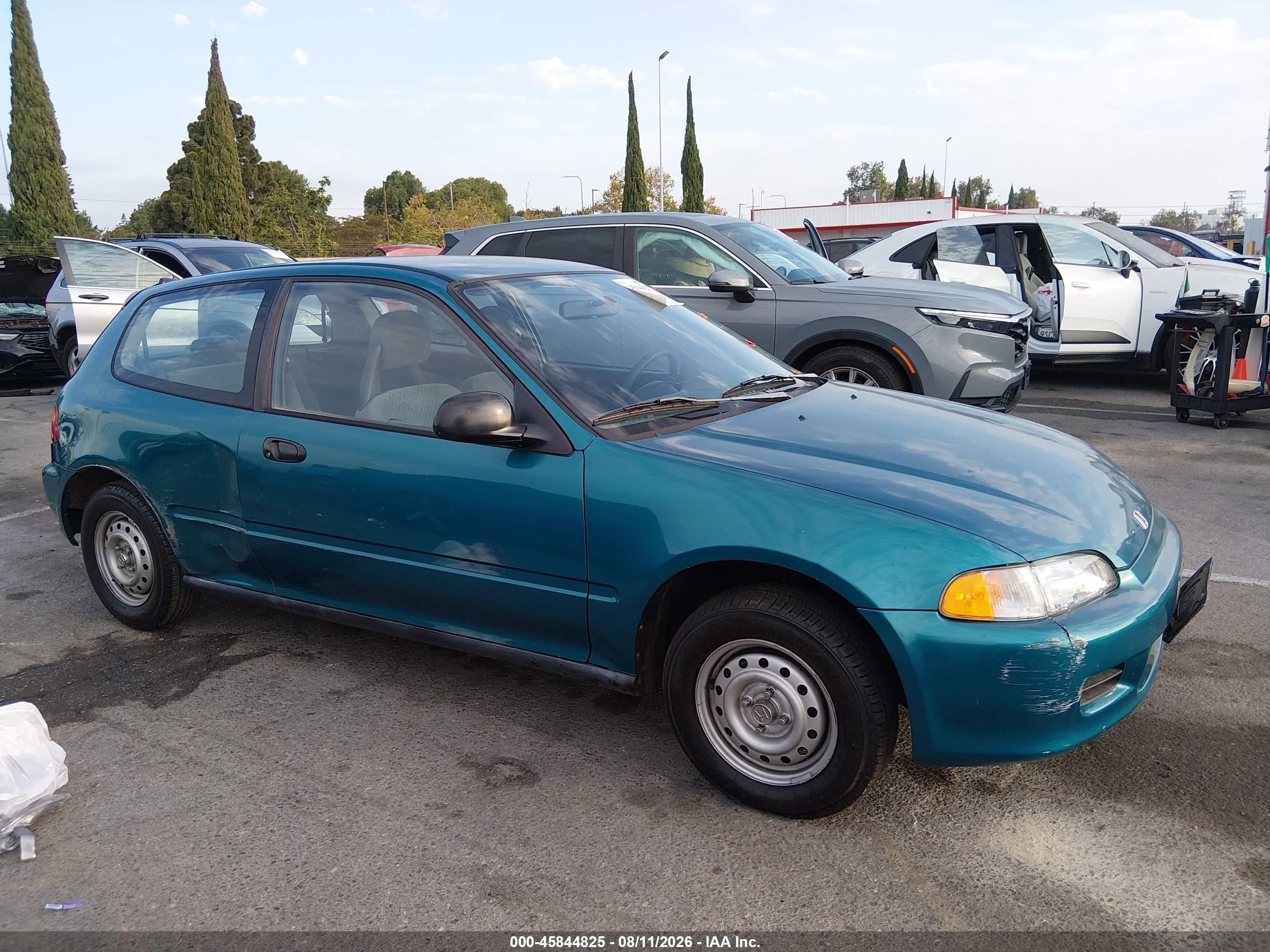 1995 Honda Civic Cx Teal vin: 2HGEH2356SH511584