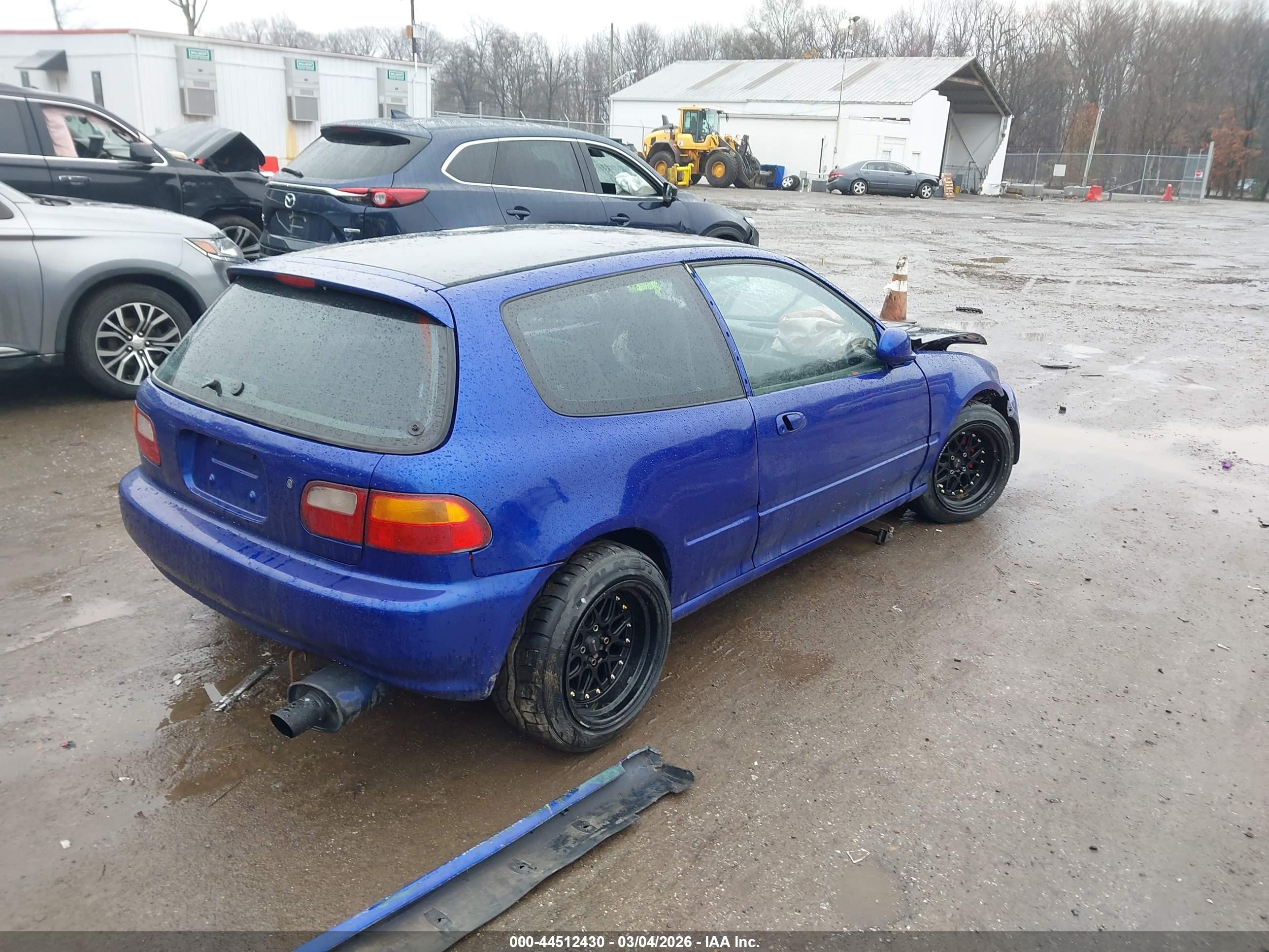 1995 Honda Civic Cx Blue vin: 2HGEH2358SH518679
