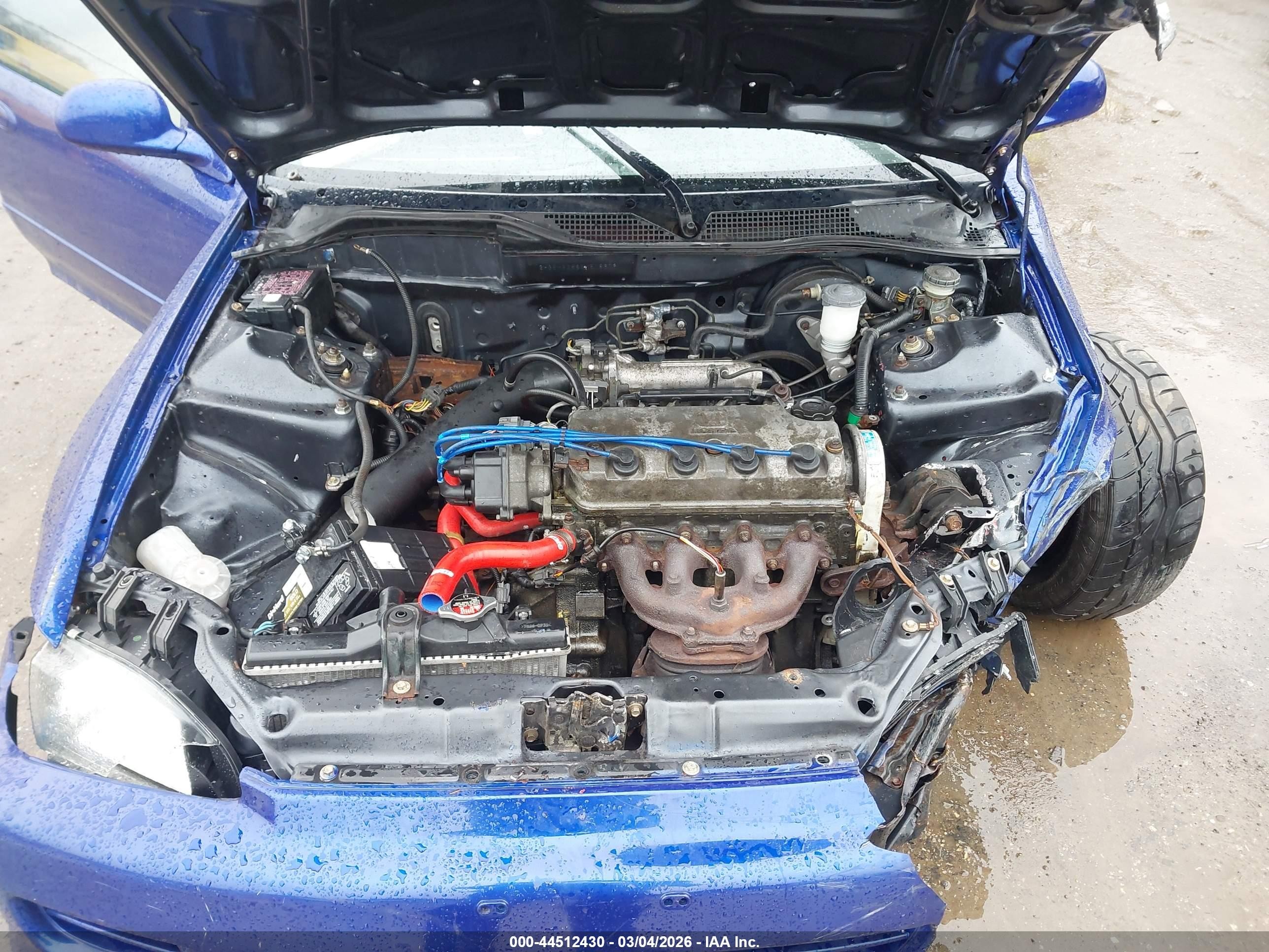 1995 Honda Civic Cx Blue vin: 2HGEH2358SH518679