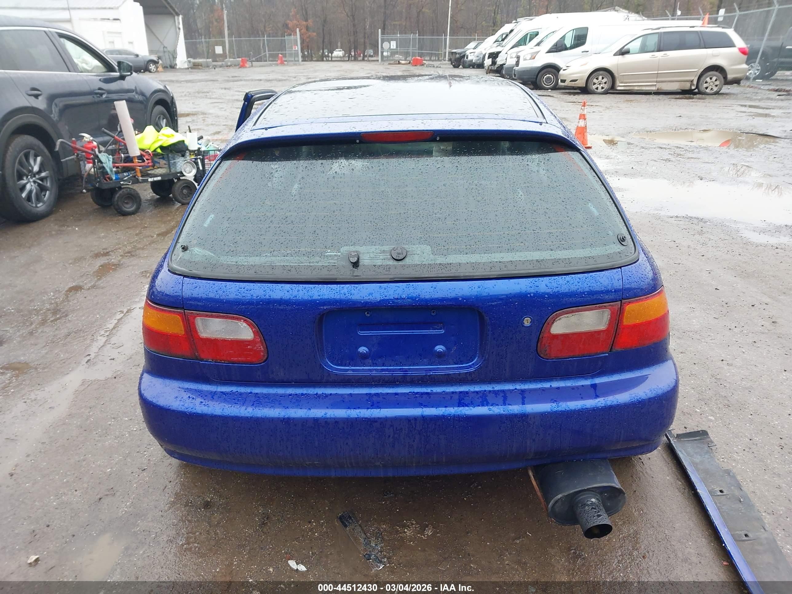1995 Honda Civic Cx Blue vin: 2HGEH2358SH518679