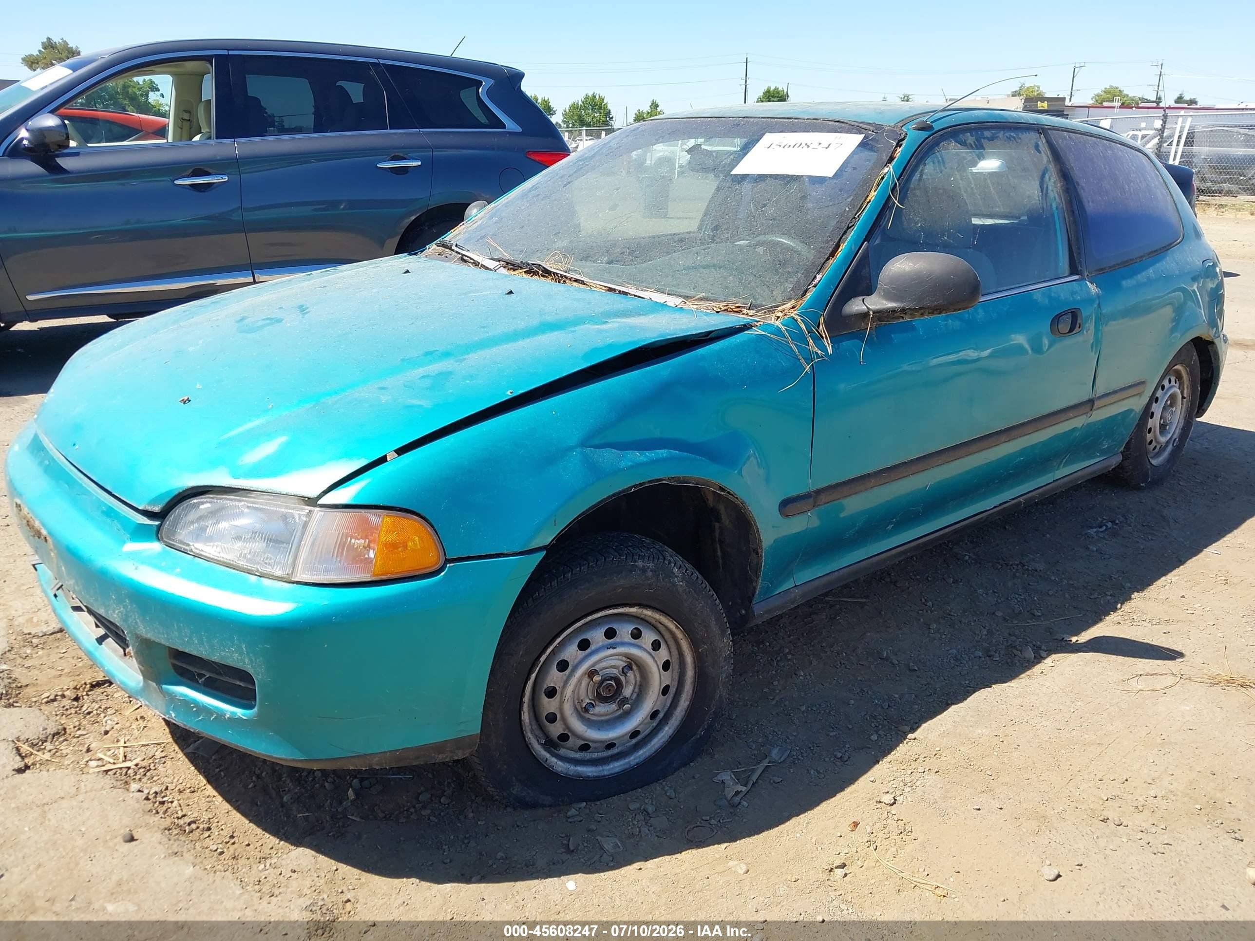 1993 Honda Civic Dx Green vin: 2HGEH2361PH512447