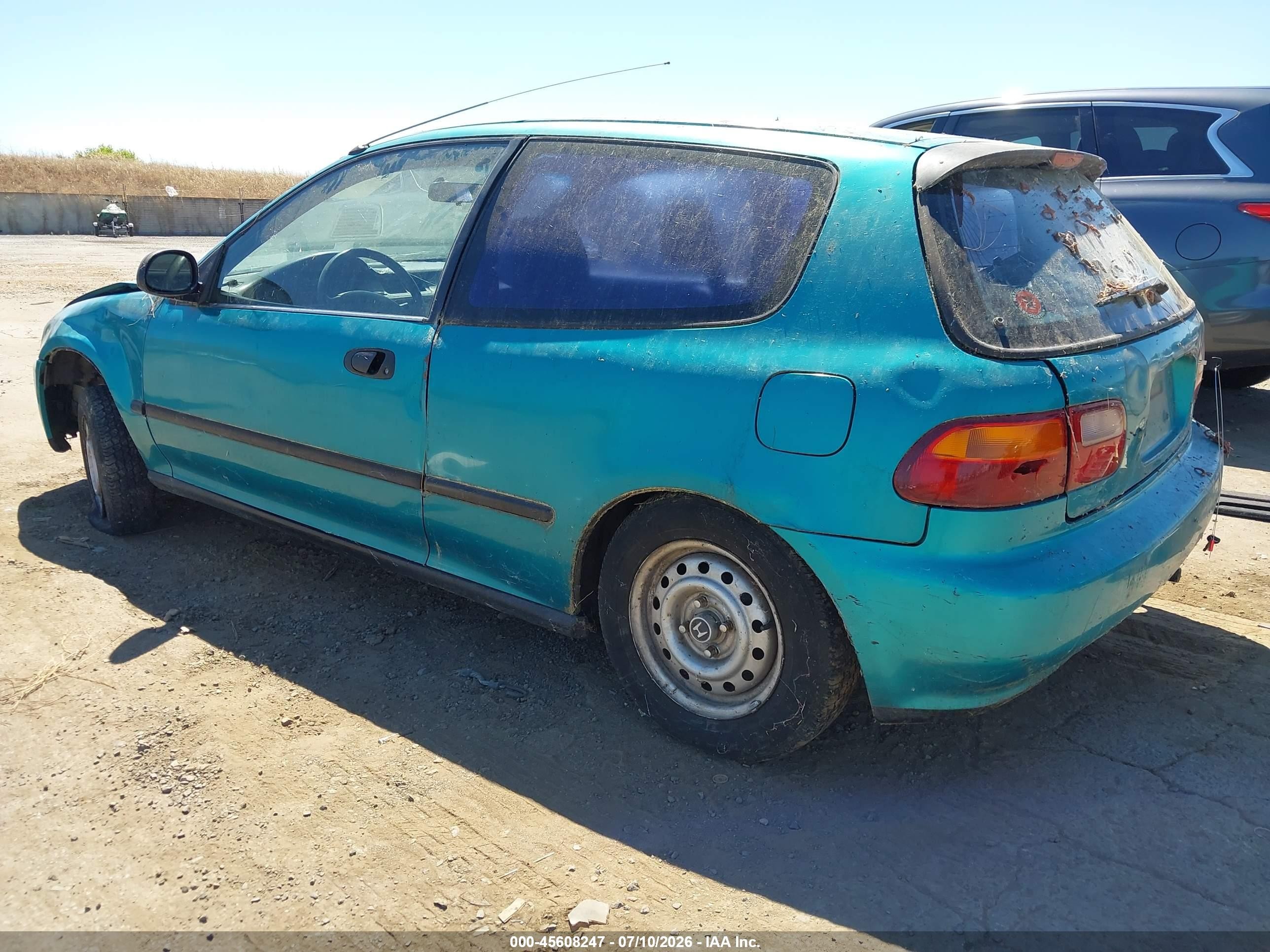 1993 Honda Civic Dx Green vin: 2HGEH2361PH512447