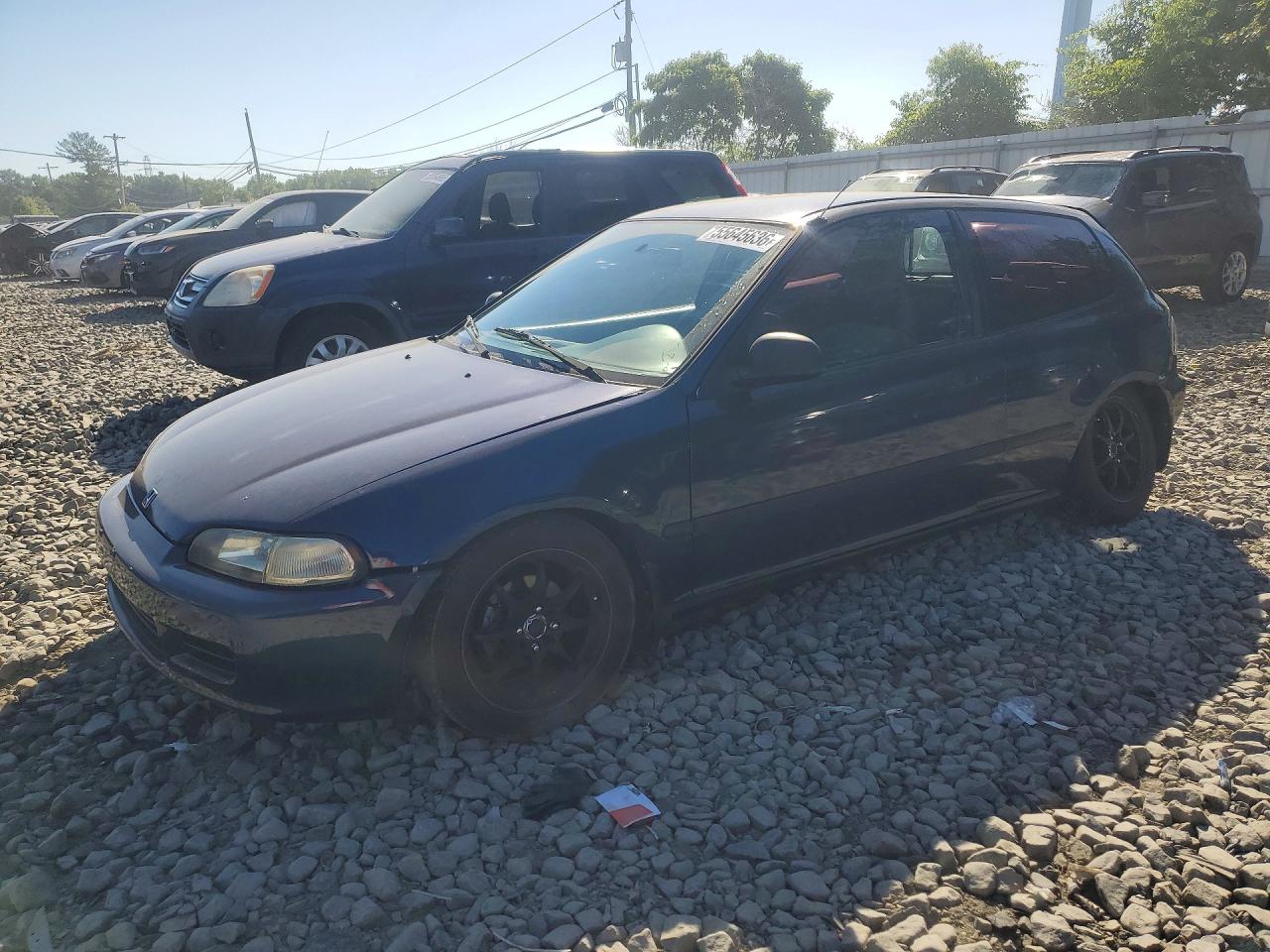 1995 Honda Civic Dx Blue vin: 2HGEH2363SH519456