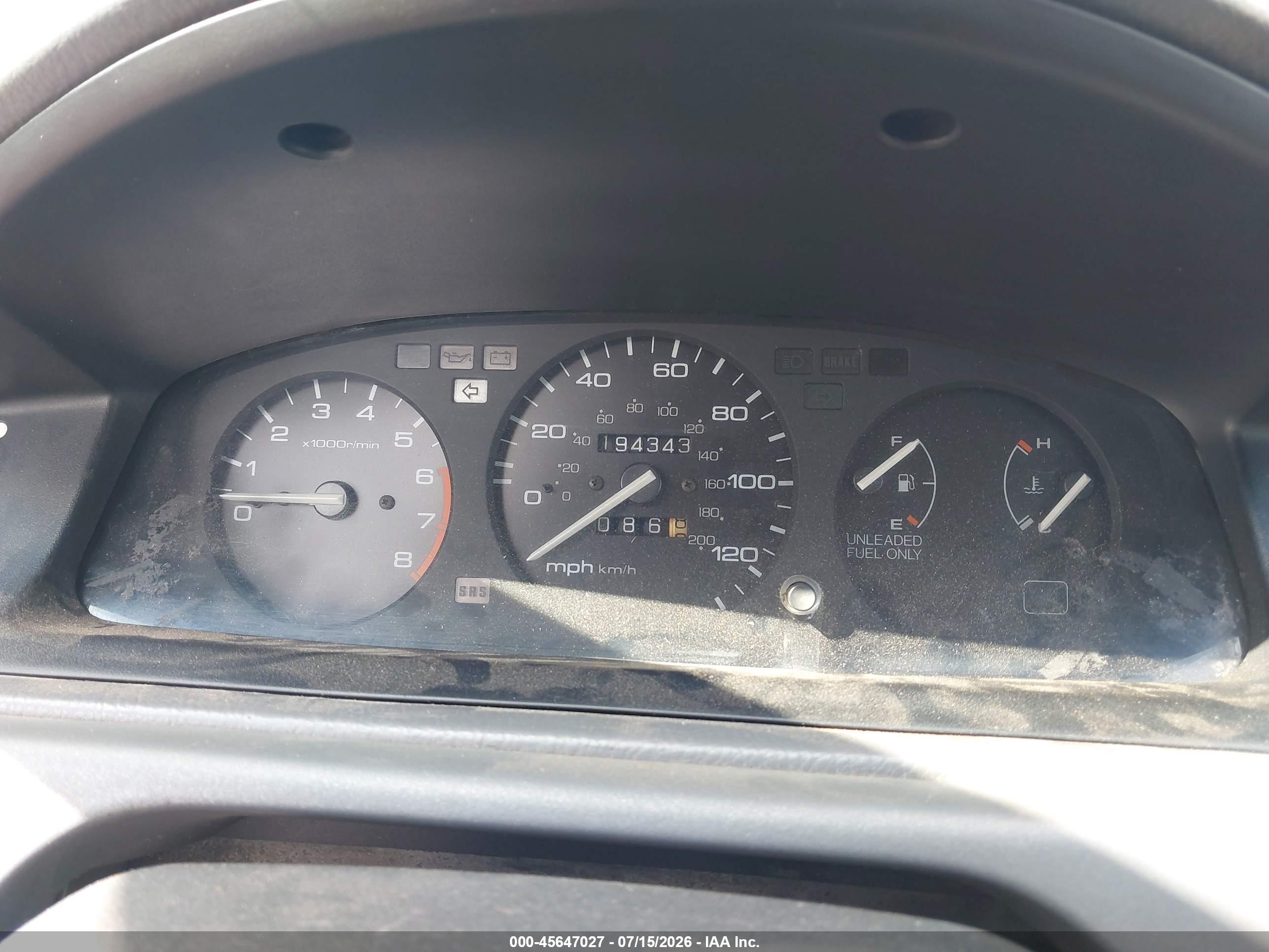 1992 Honda Civic Vx Blue vin: 2HGEH2368NH546429