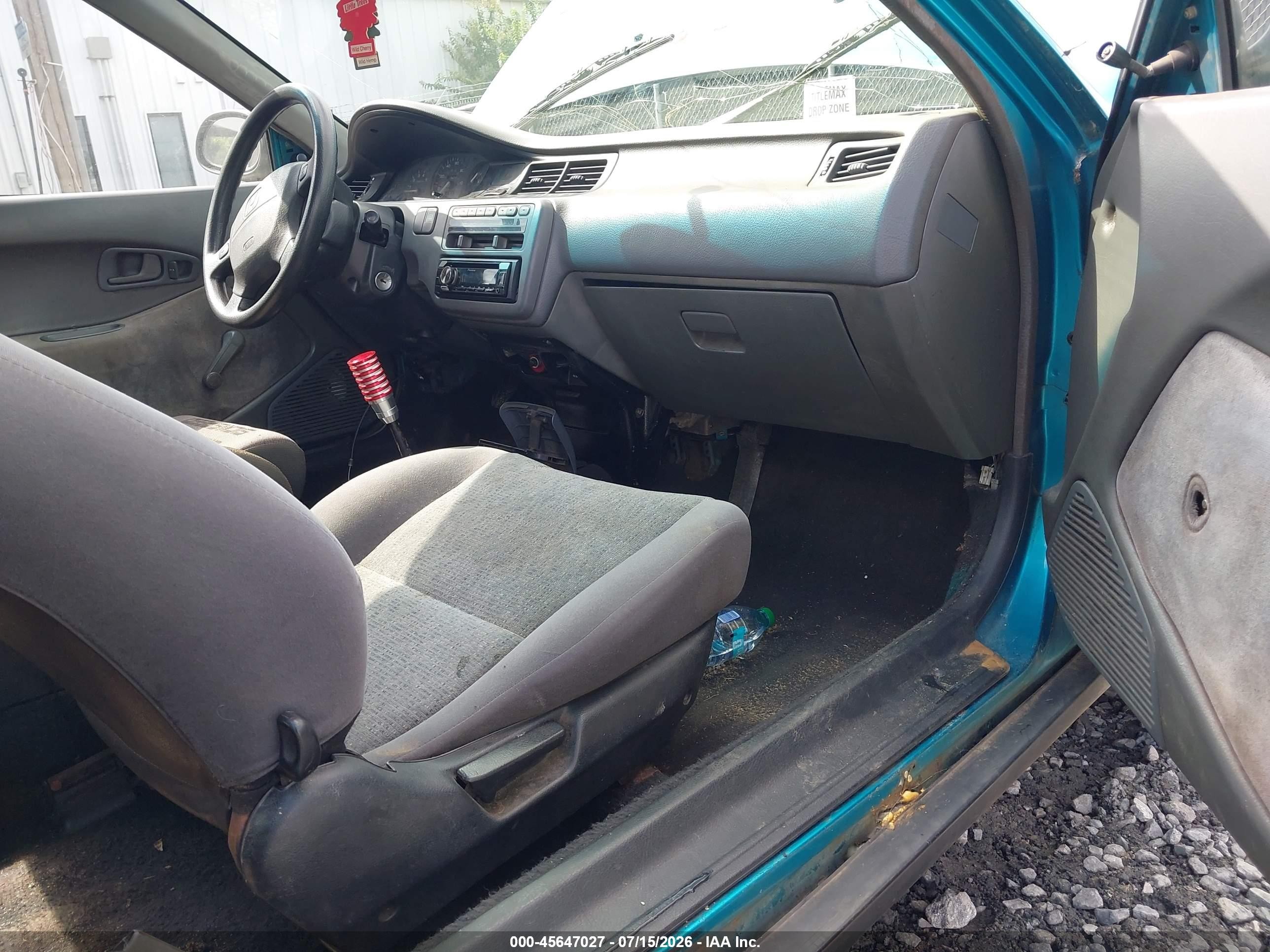 1992 Honda Civic Vx Blue vin: 2HGEH2368NH546429