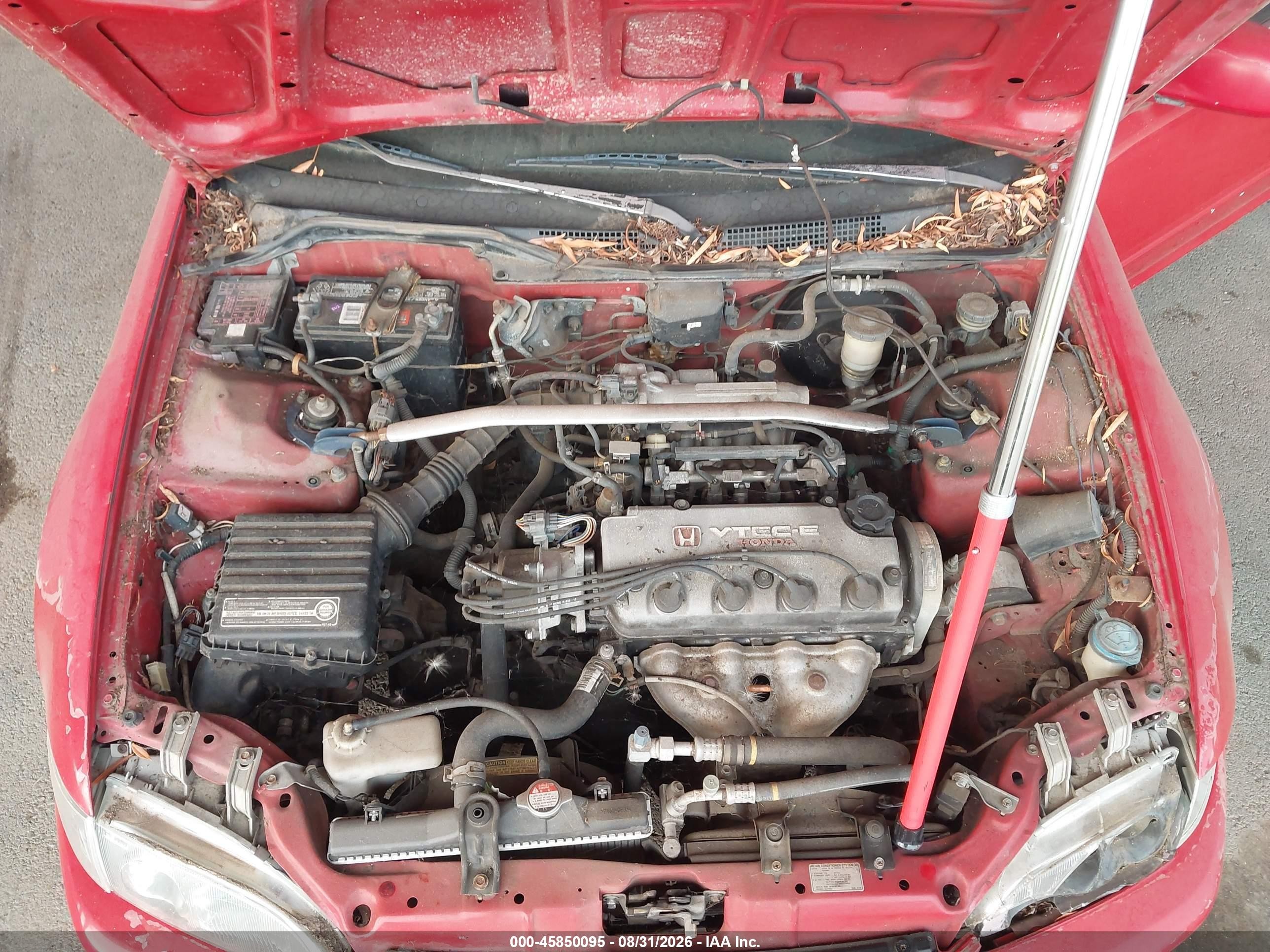 1995 Honda Civic Vx Red vin: 2HGEH2371SH506777