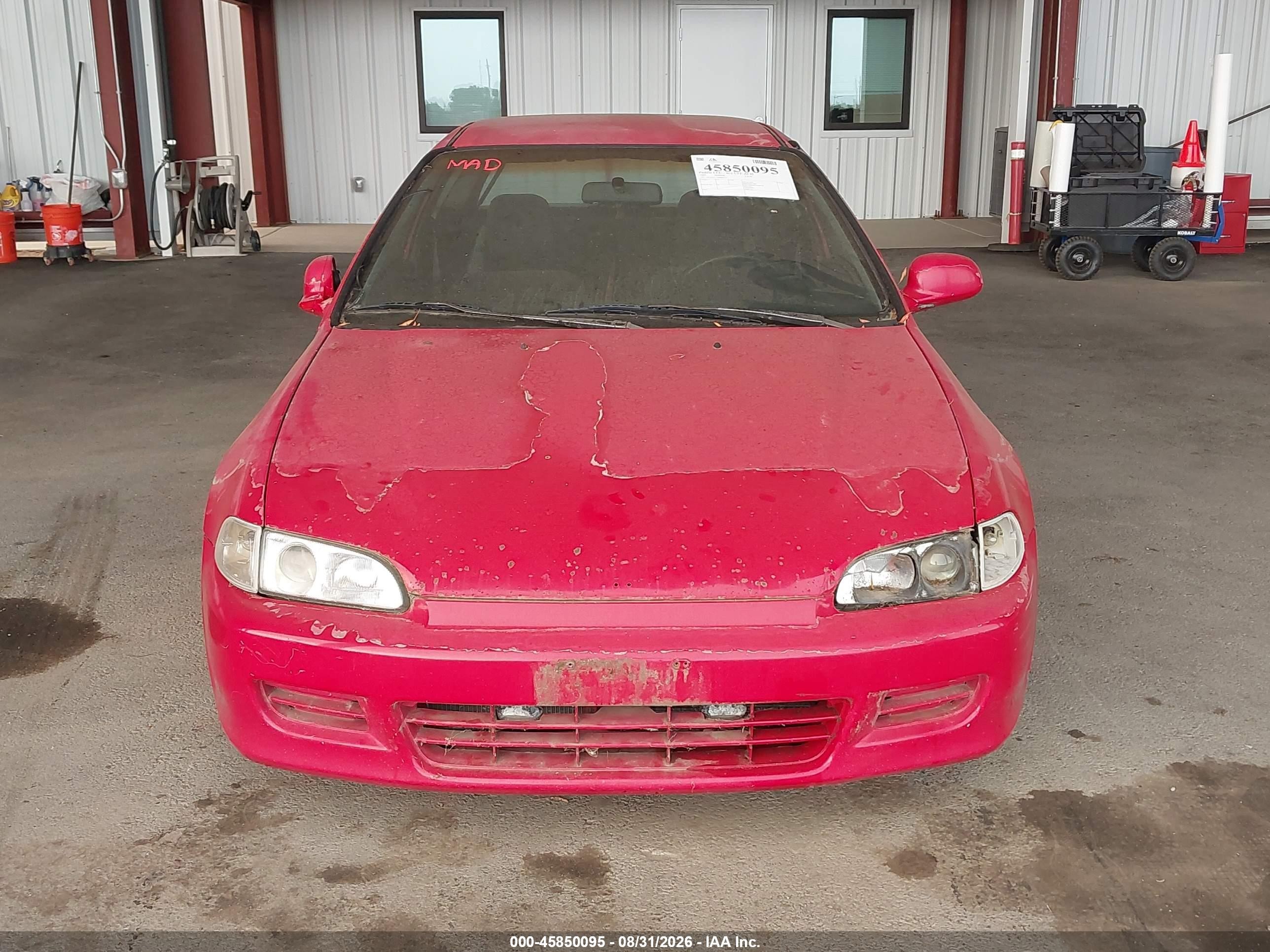 1995 Honda Civic Vx Red vin: 2HGEH2371SH506777