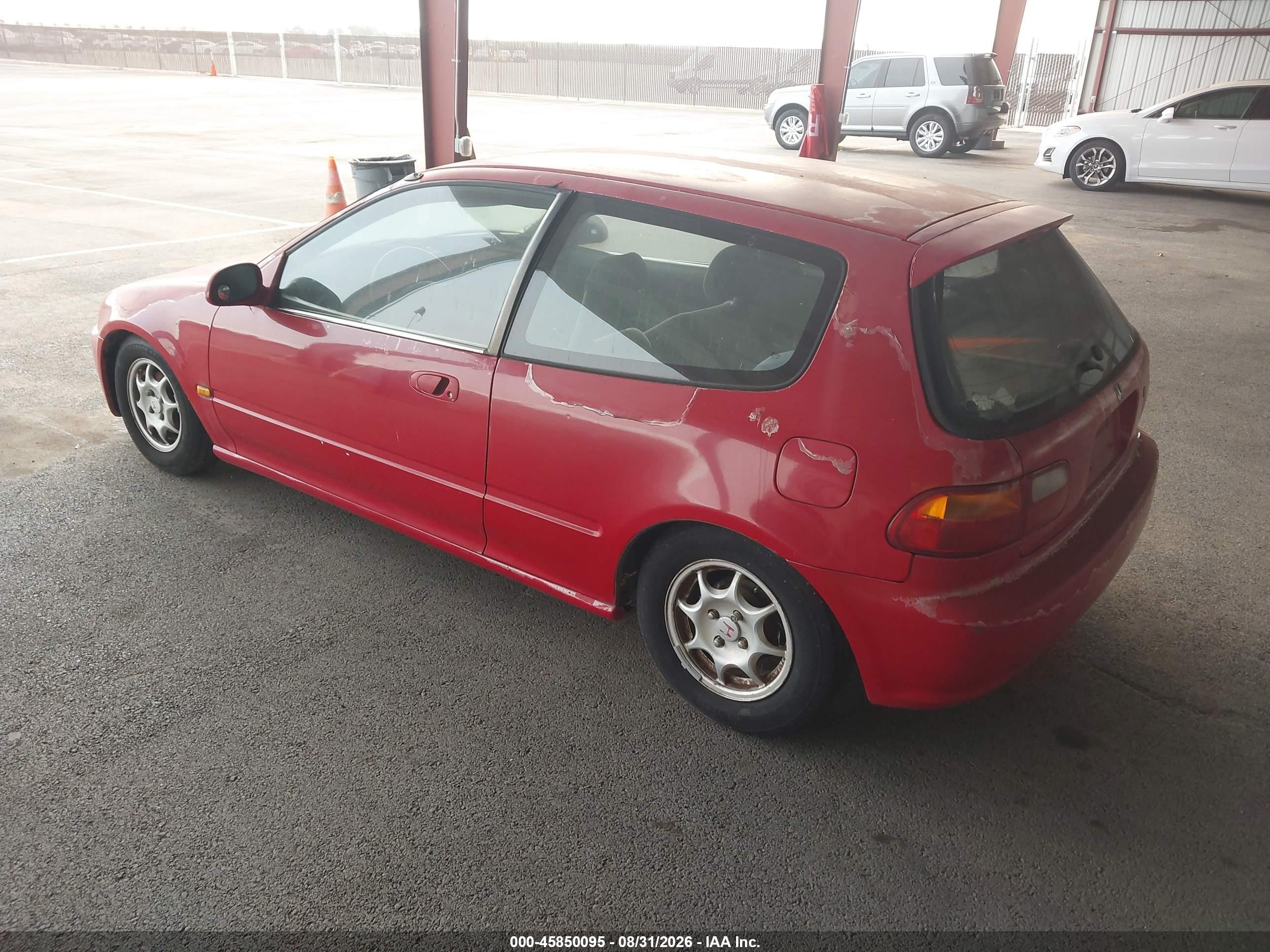 1995 Honda Civic Vx Red vin: 2HGEH2371SH506777