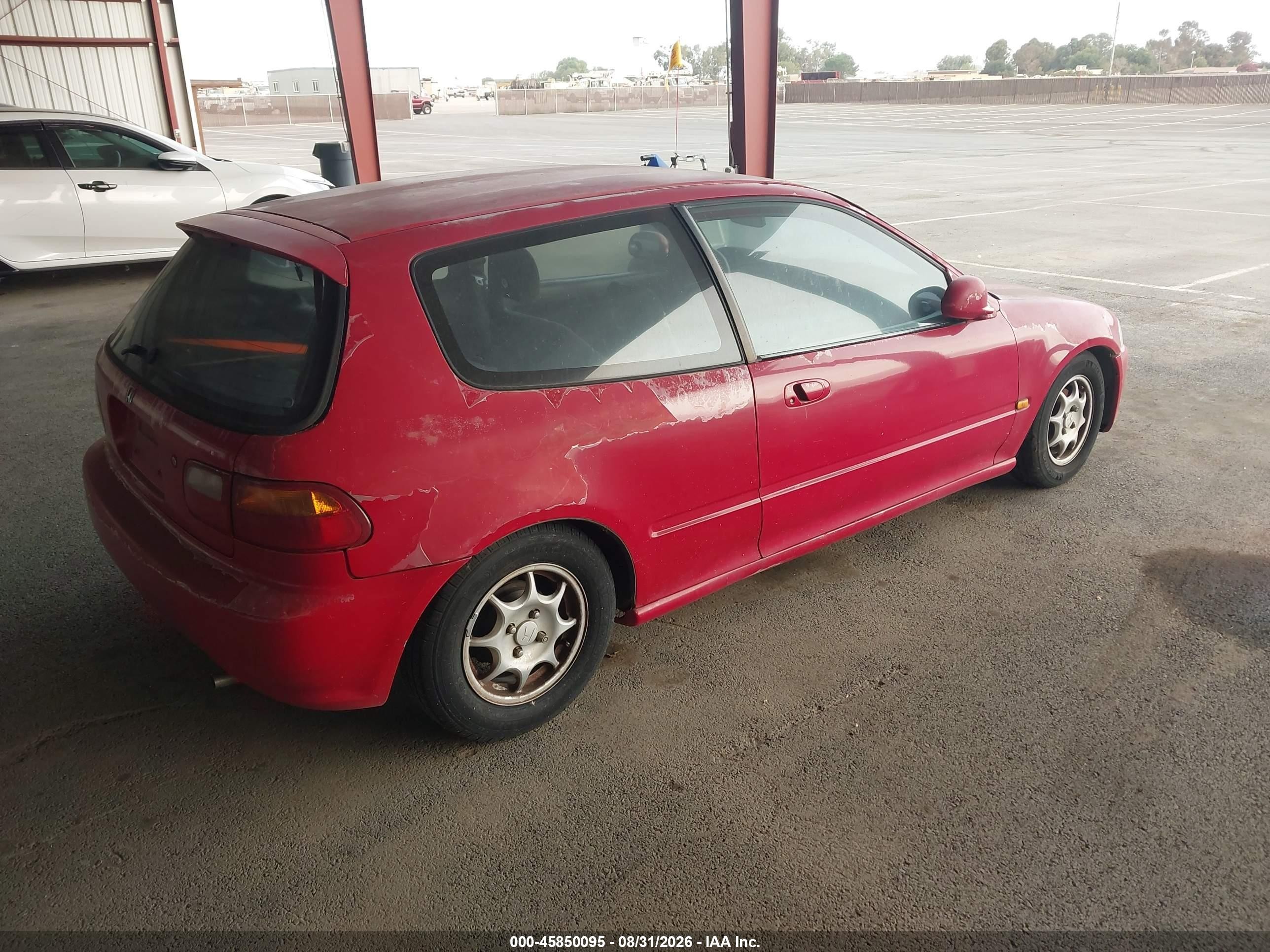 1995 Honda Civic Vx Red vin: 2HGEH2371SH506777