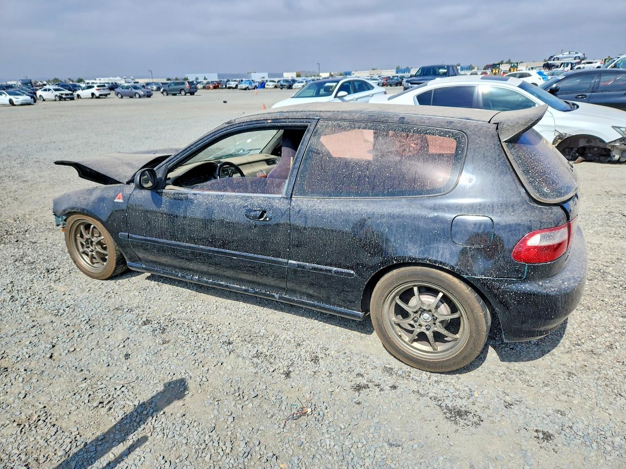 1993 Honda Civic Dx Black vin: 2HGEH2462PH510284