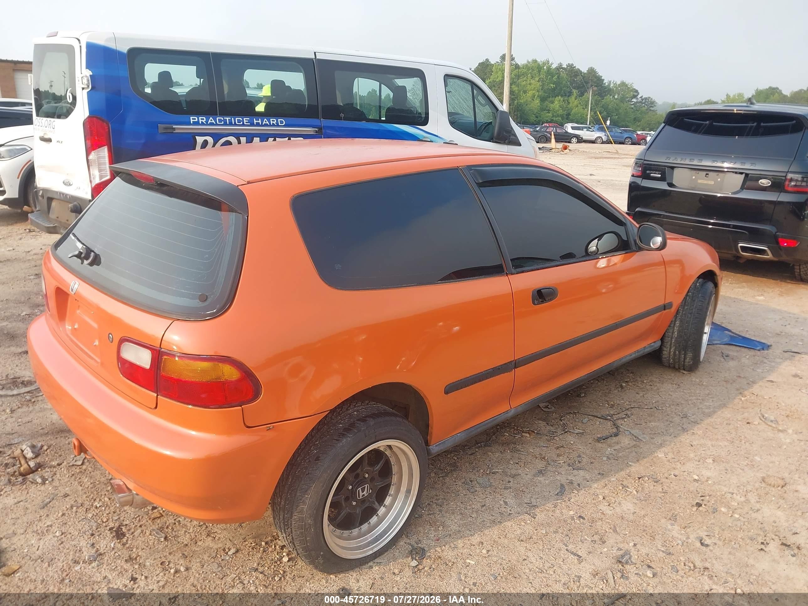 1995 Honda Civic Dx Orange vin: 2HGEH2462SH505238