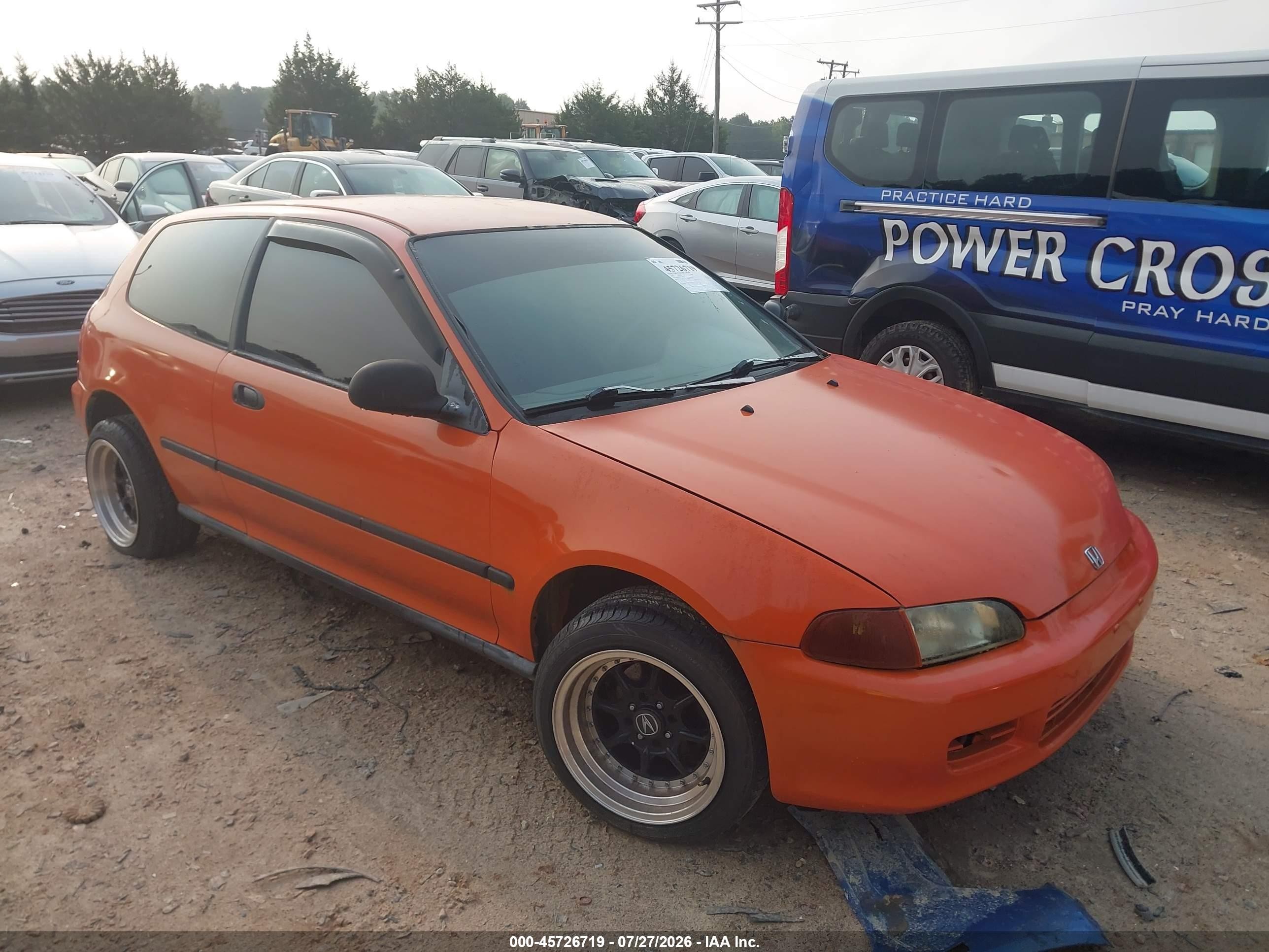 1995 Honda Civic Dx Orange vin: 2HGEH2462SH505238