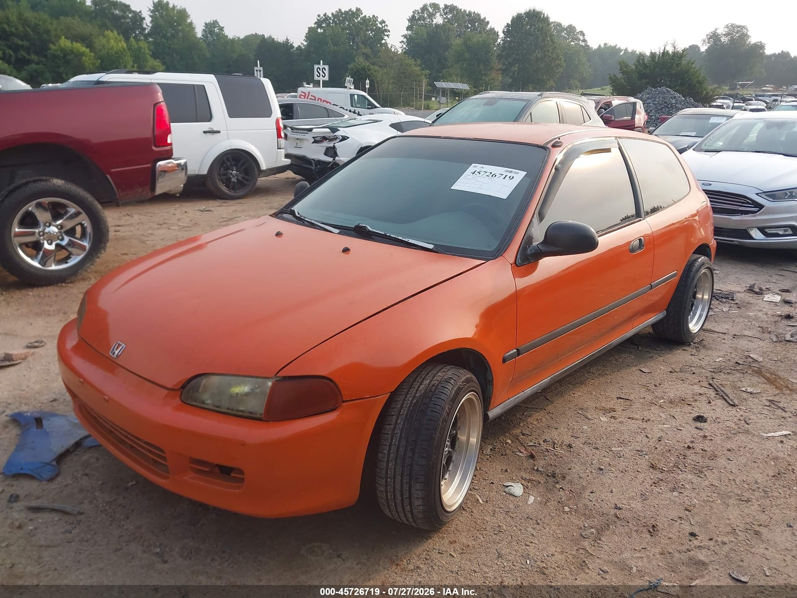 1995 Honda Civic Dx Orange vin: 2HGEH2462SH505238