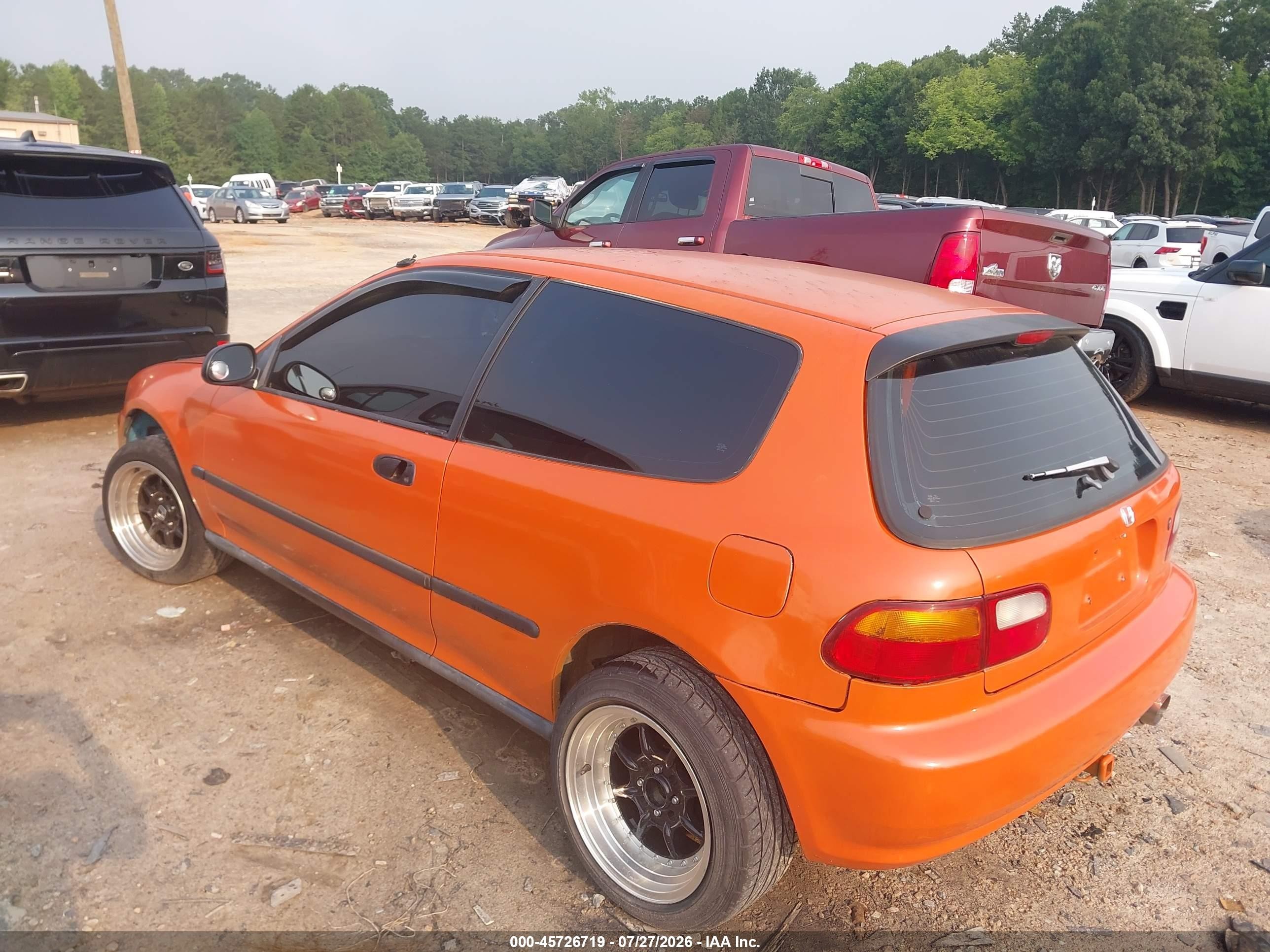 1995 Honda Civic Dx Orange vin: 2HGEH2462SH505238