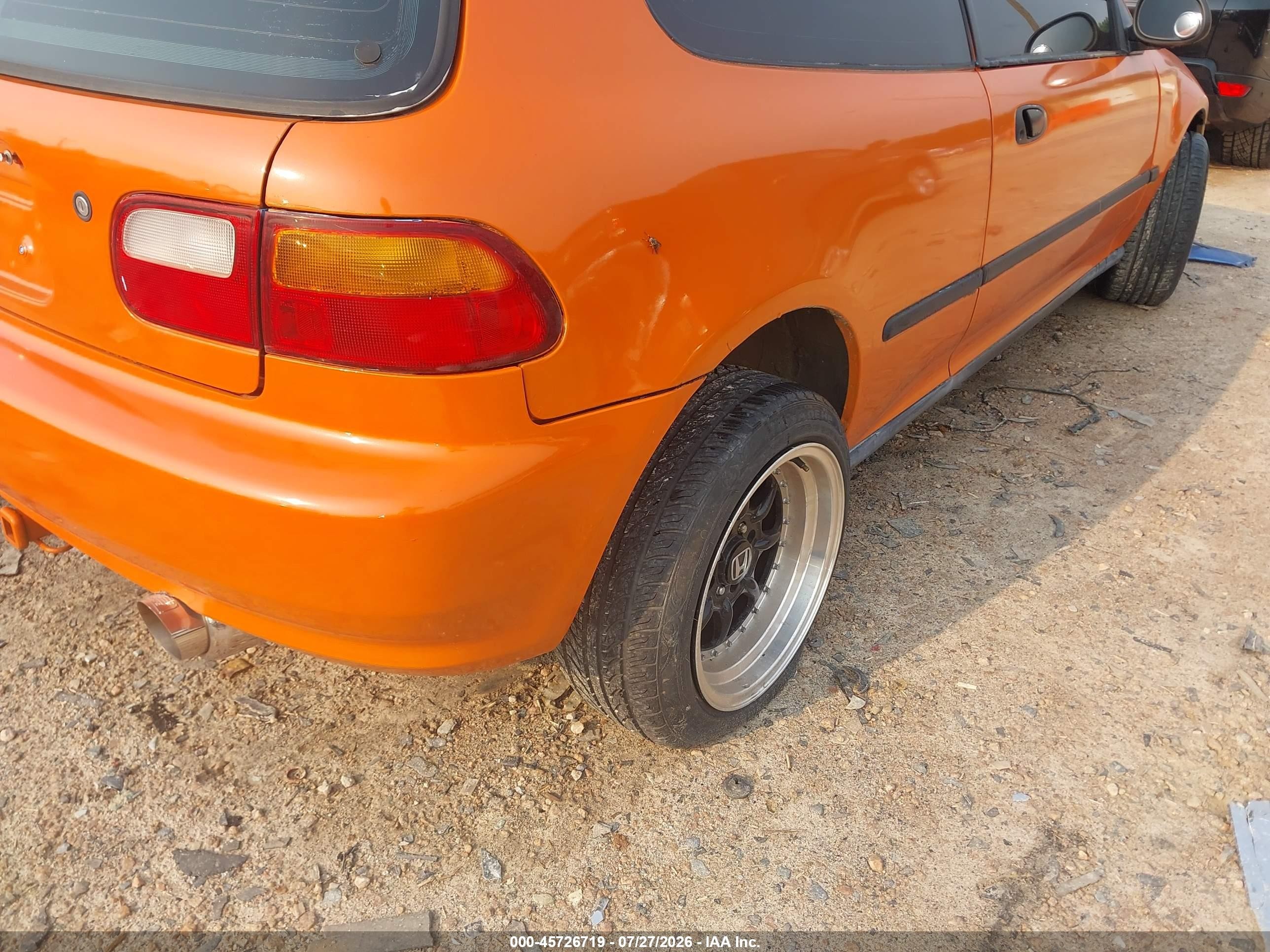 1995 Honda Civic Dx Orange vin: 2HGEH2462SH505238
