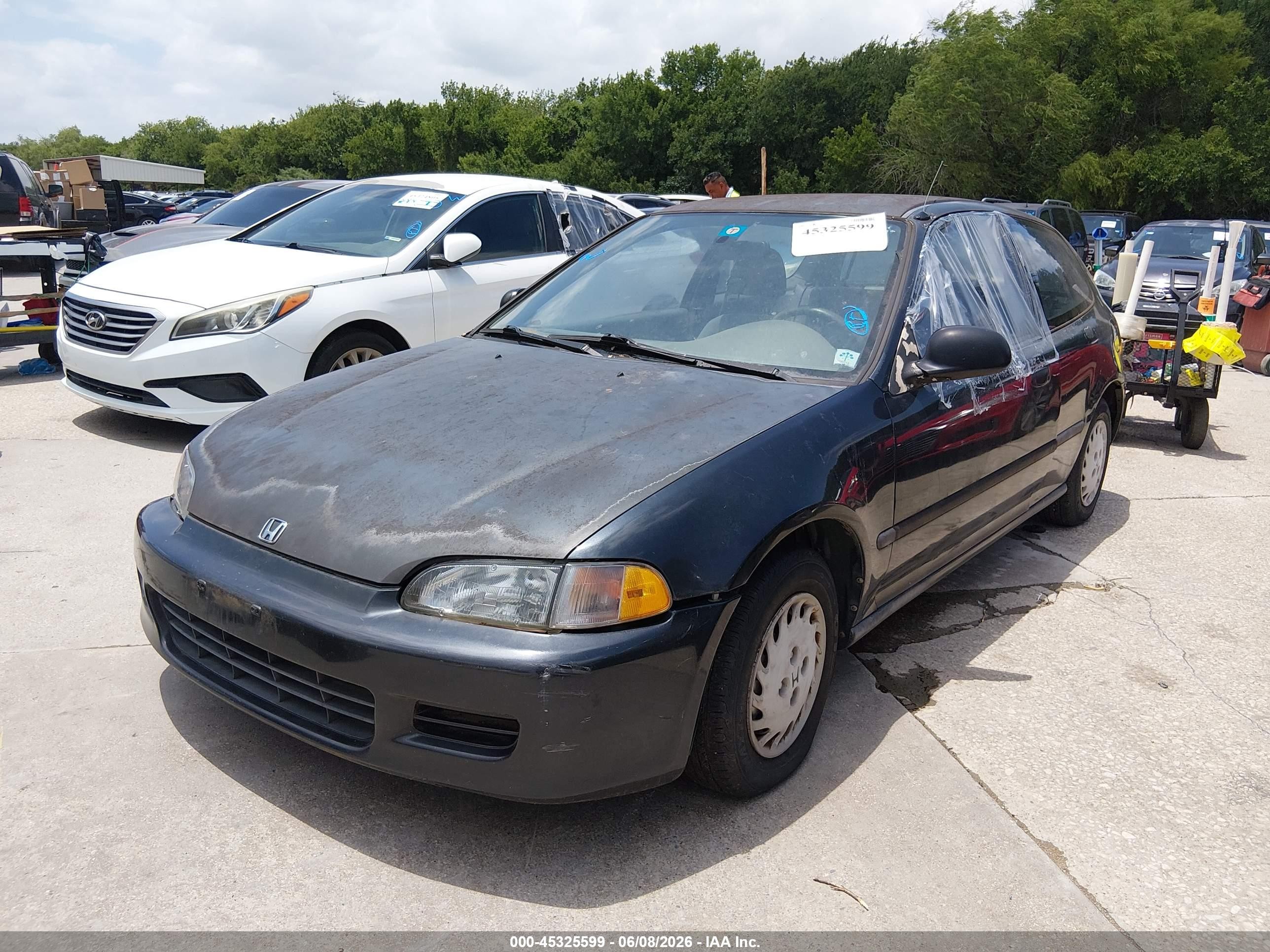 1994 Honda Civic Dx Синий vin: 2HGEH2463RH519367