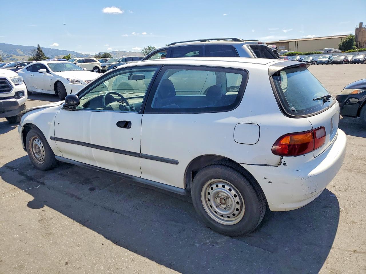 1994 Honda Civic Dx White vin: 2HGEH2464RH500620