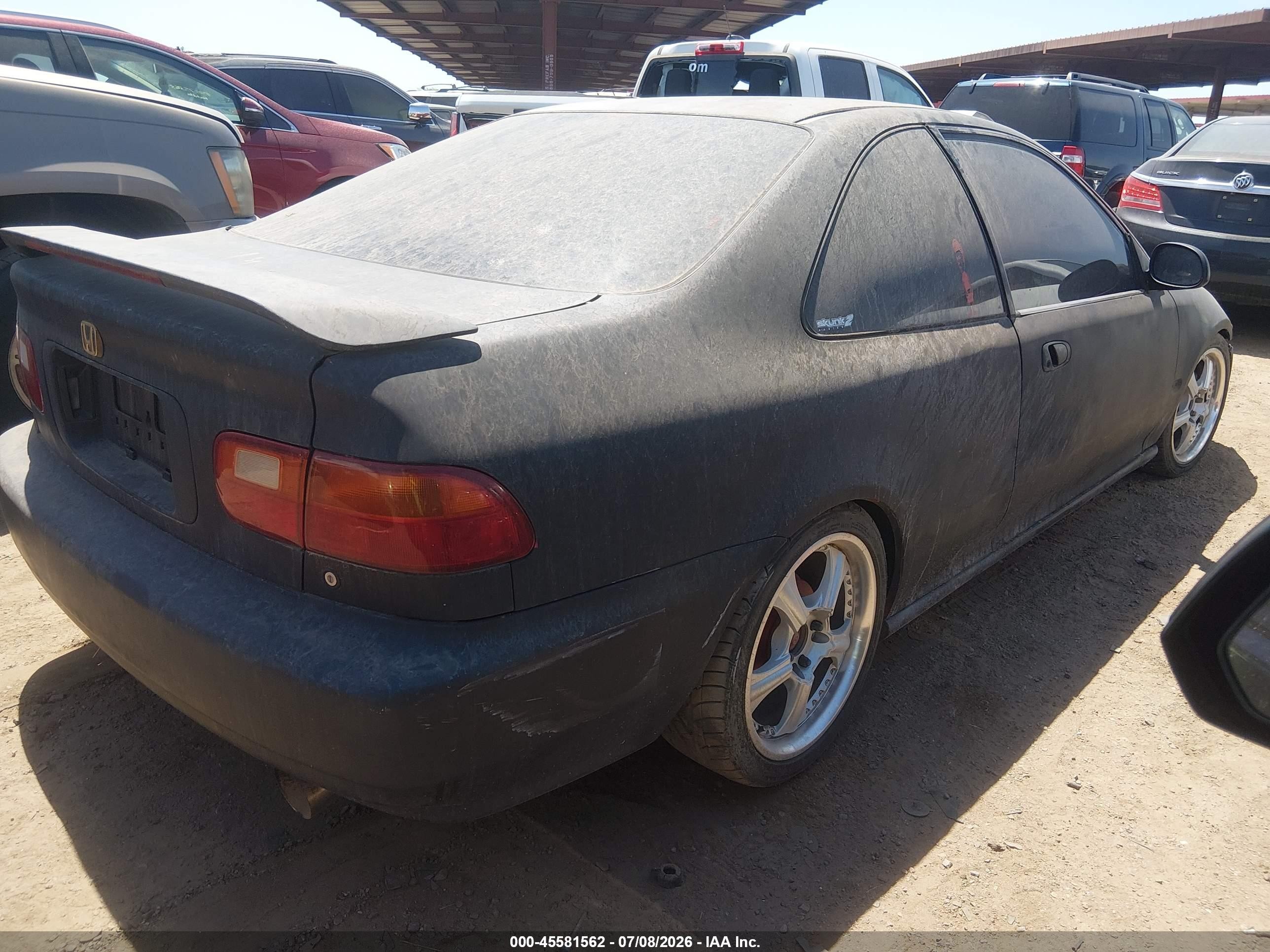 1994 Honda Civic Ex Black vin: 2HGEJ1120RH542637